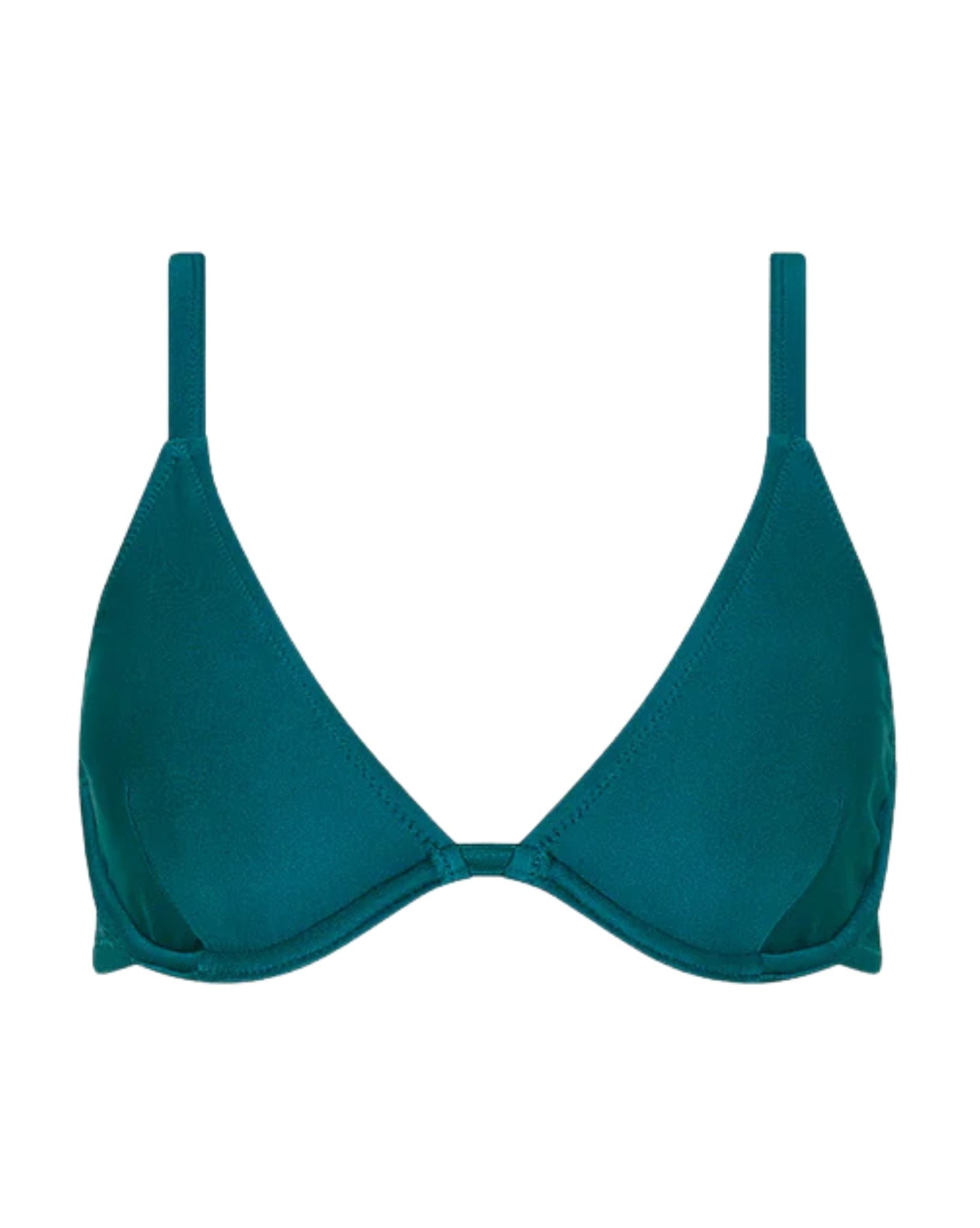 Kulani Kinis Underwire Triangle D+ Cup Bikini Top - Laguna Haze