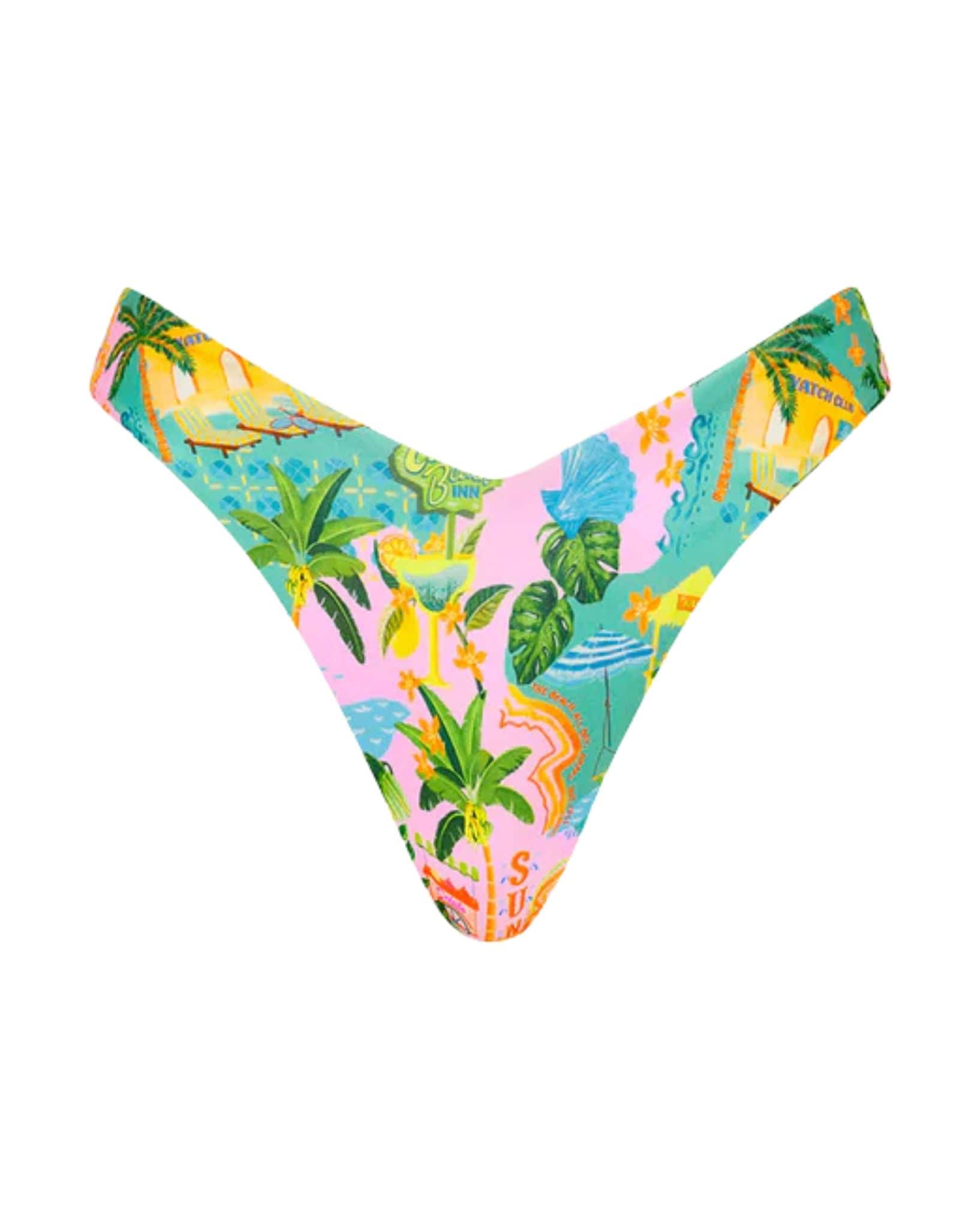 Kulani Kinis Y Cheeky Bikini Bottom - Sunlit Spritz