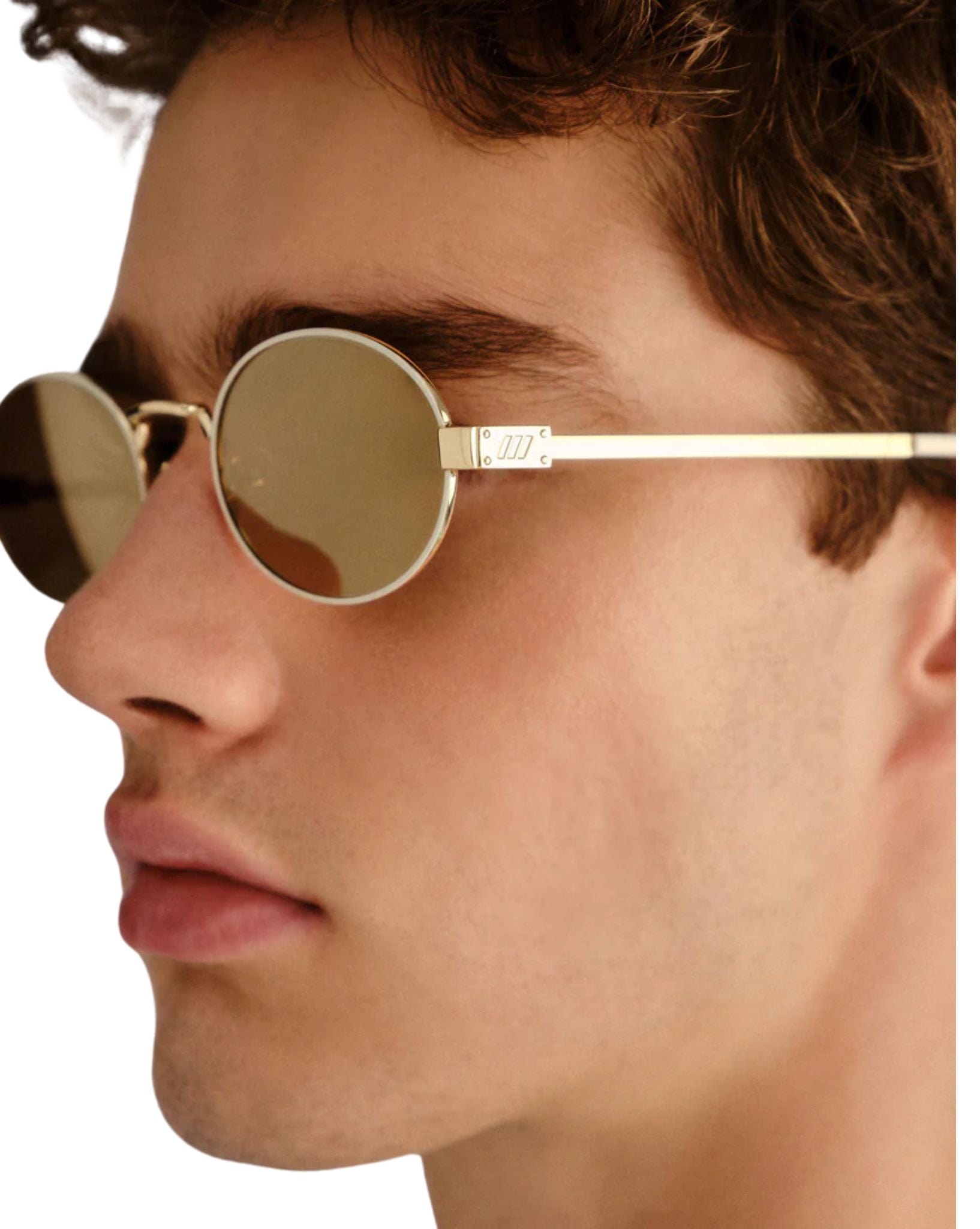 Le Specs Poseidon Deux Ltd Edt Sunglasses - Gold Ivory