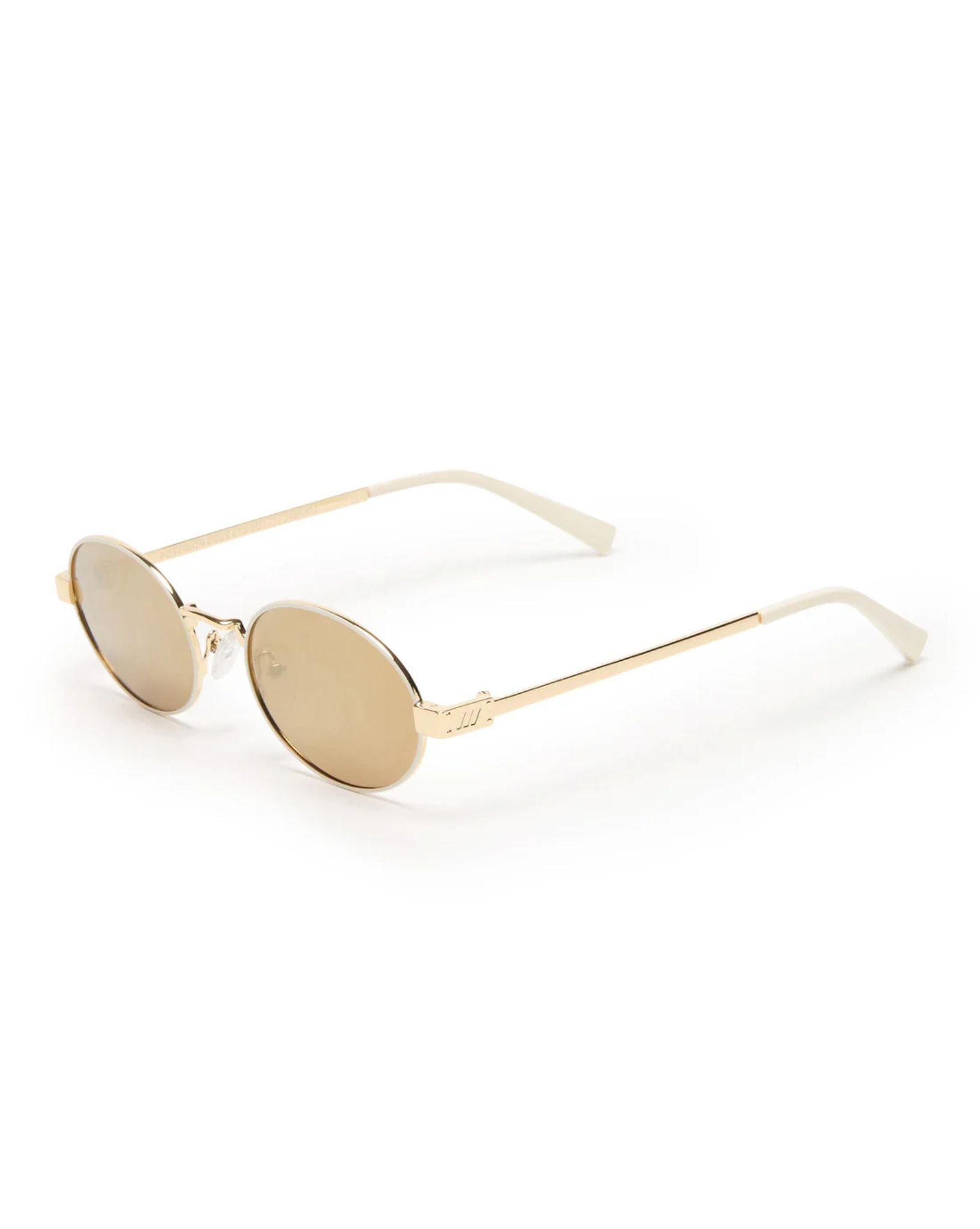 Le Specs Poseidon Deux Ltd Edt Sunglasses - Gold Ivory
