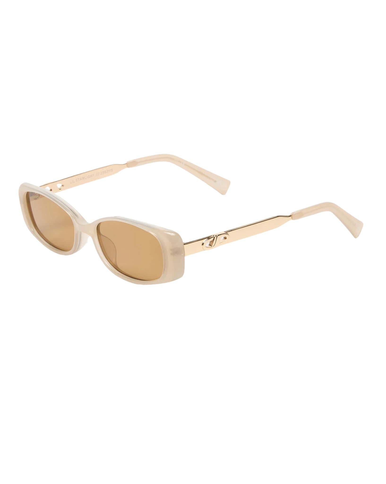 Le Specs Womens Lil Starlight Sunglasses - Oatmeal