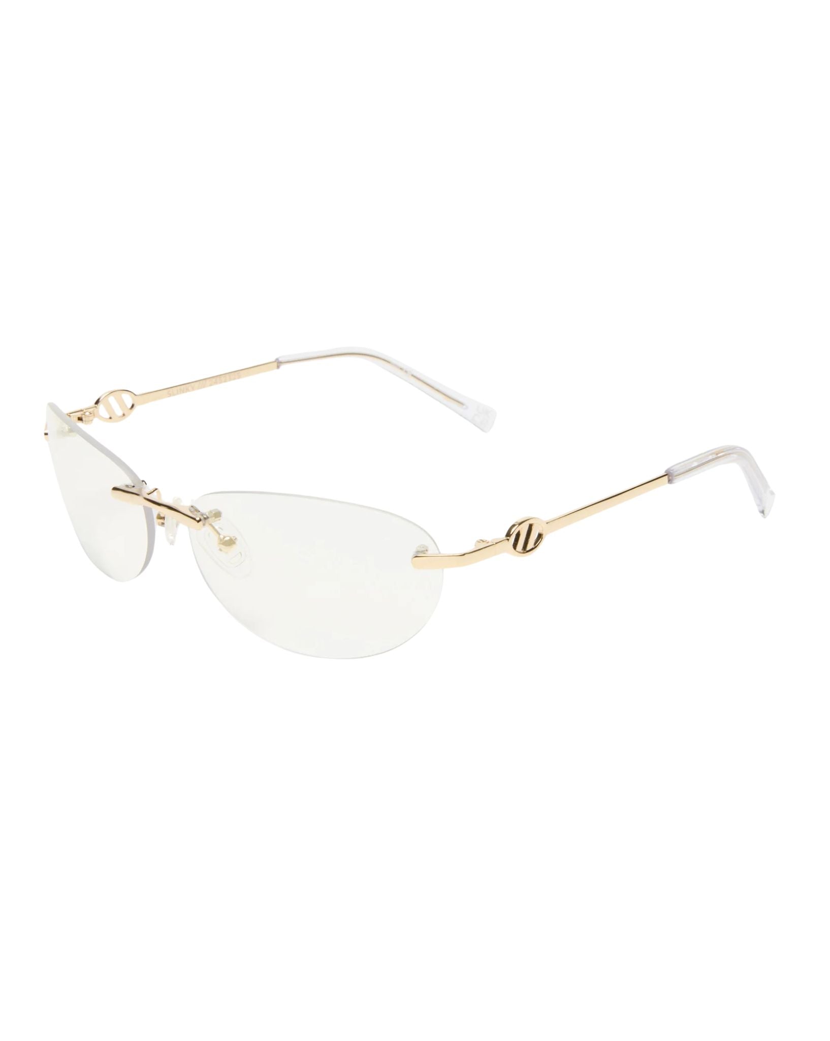 Le Specs Womens Slinky Sunglasses - Bright Gold