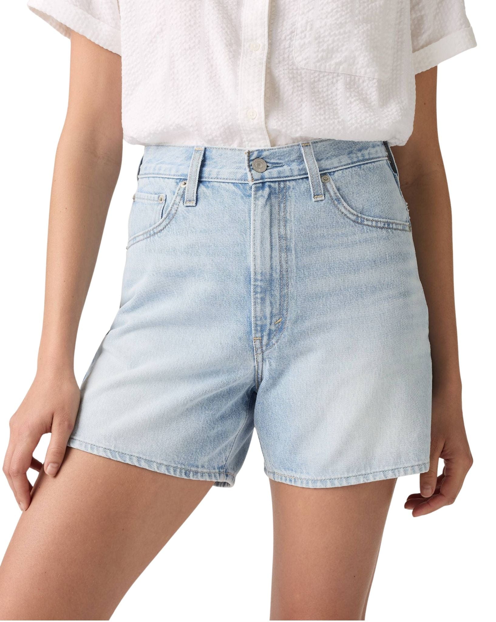 Levi Cinch Mid-Thigh Short Abraided Art Short