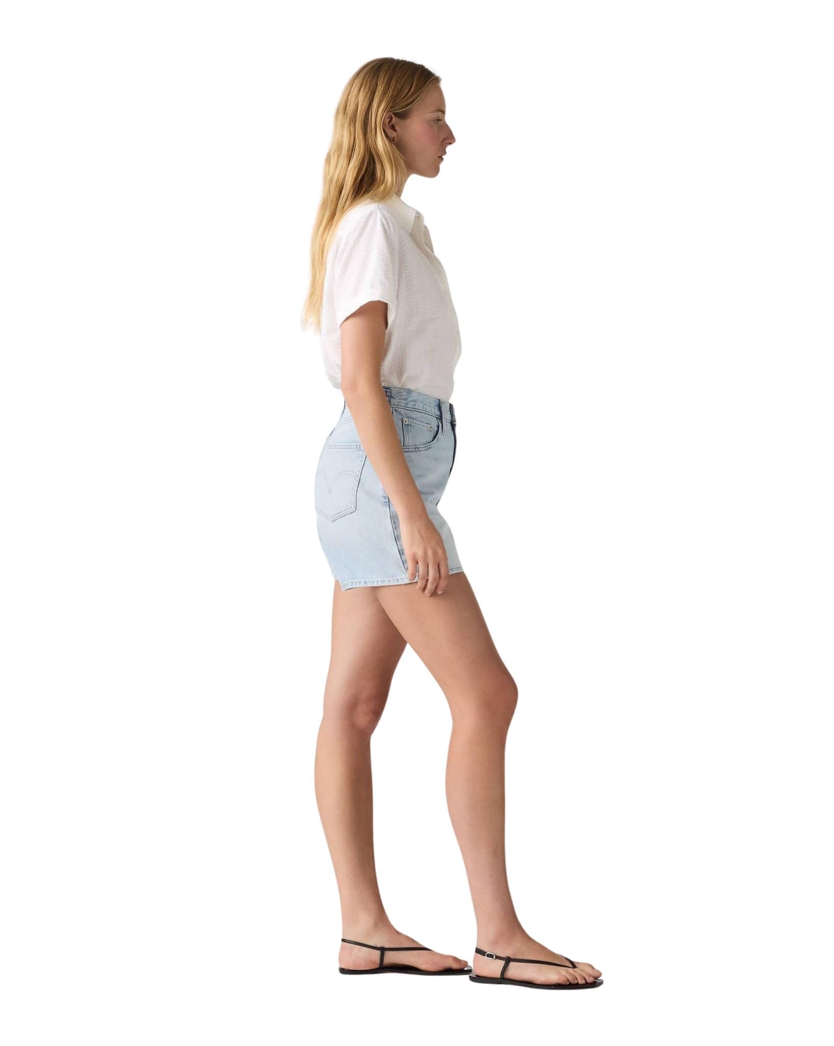 Levi Cinch Mid-Thigh Short Abraided Art Short