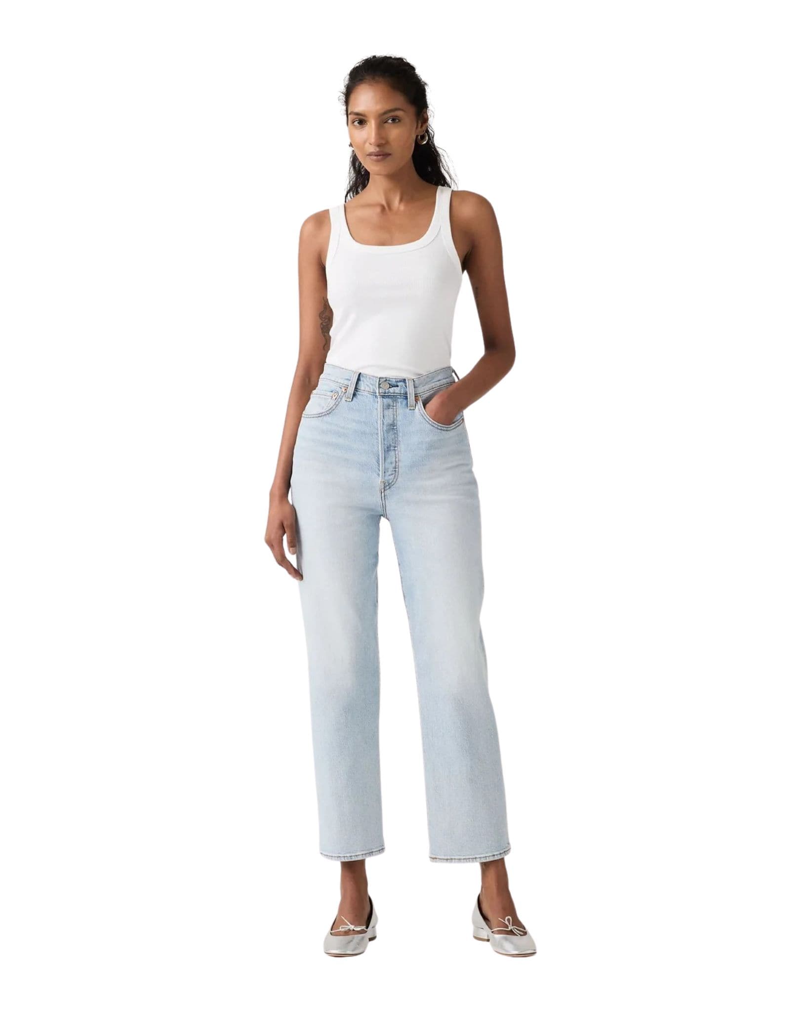 Levi Ribcage Straight Ankle - Filter Her
