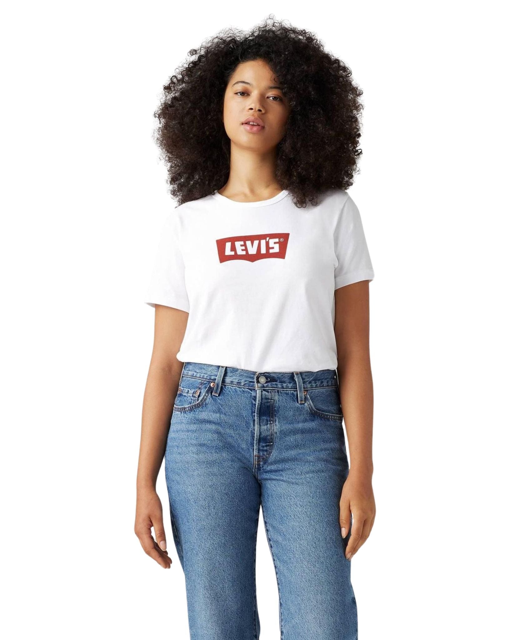 Levi Womens Graphic Iconic Tee - Vintage White
