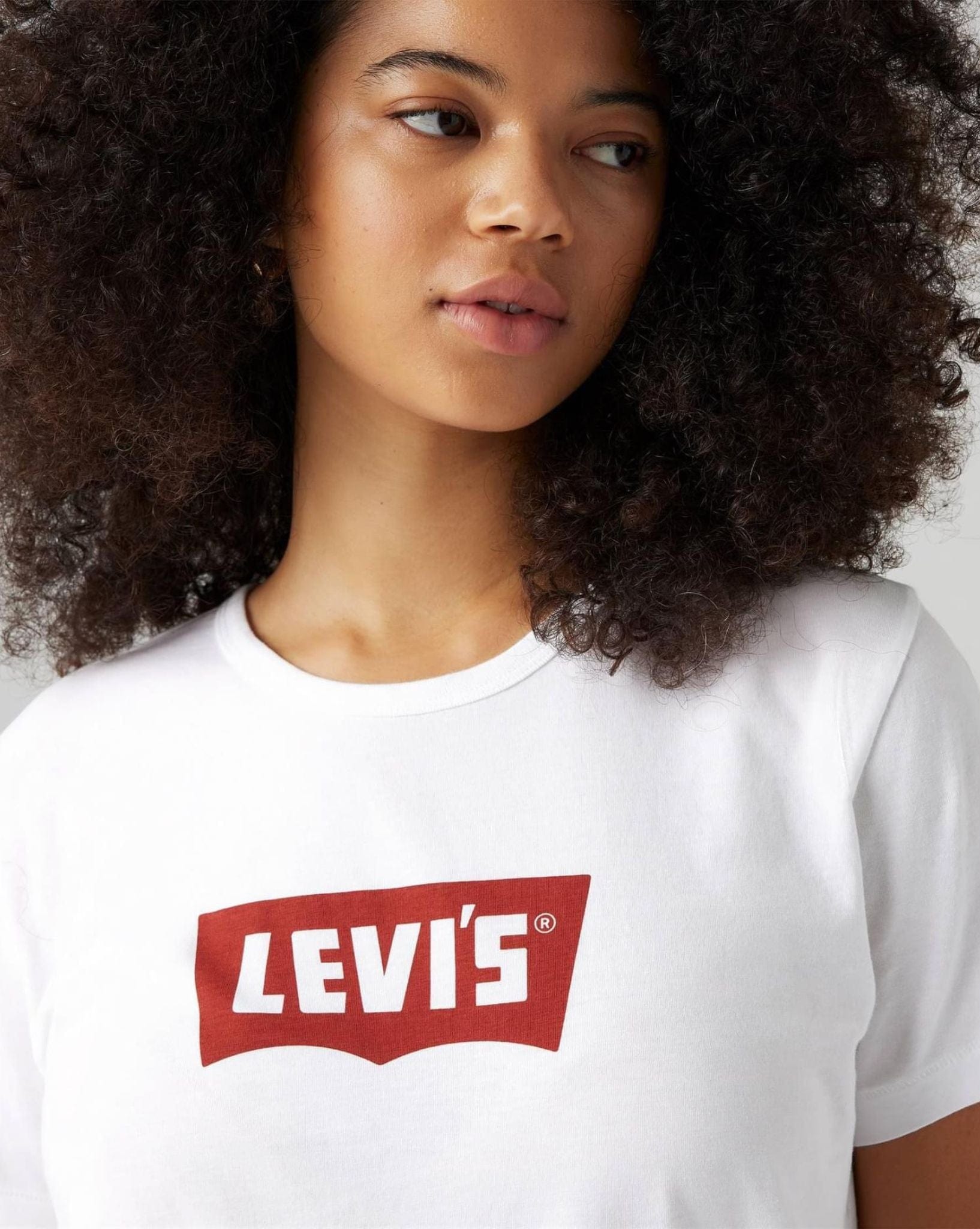 Levi Womens Graphic Iconic Tee - Vintage White
