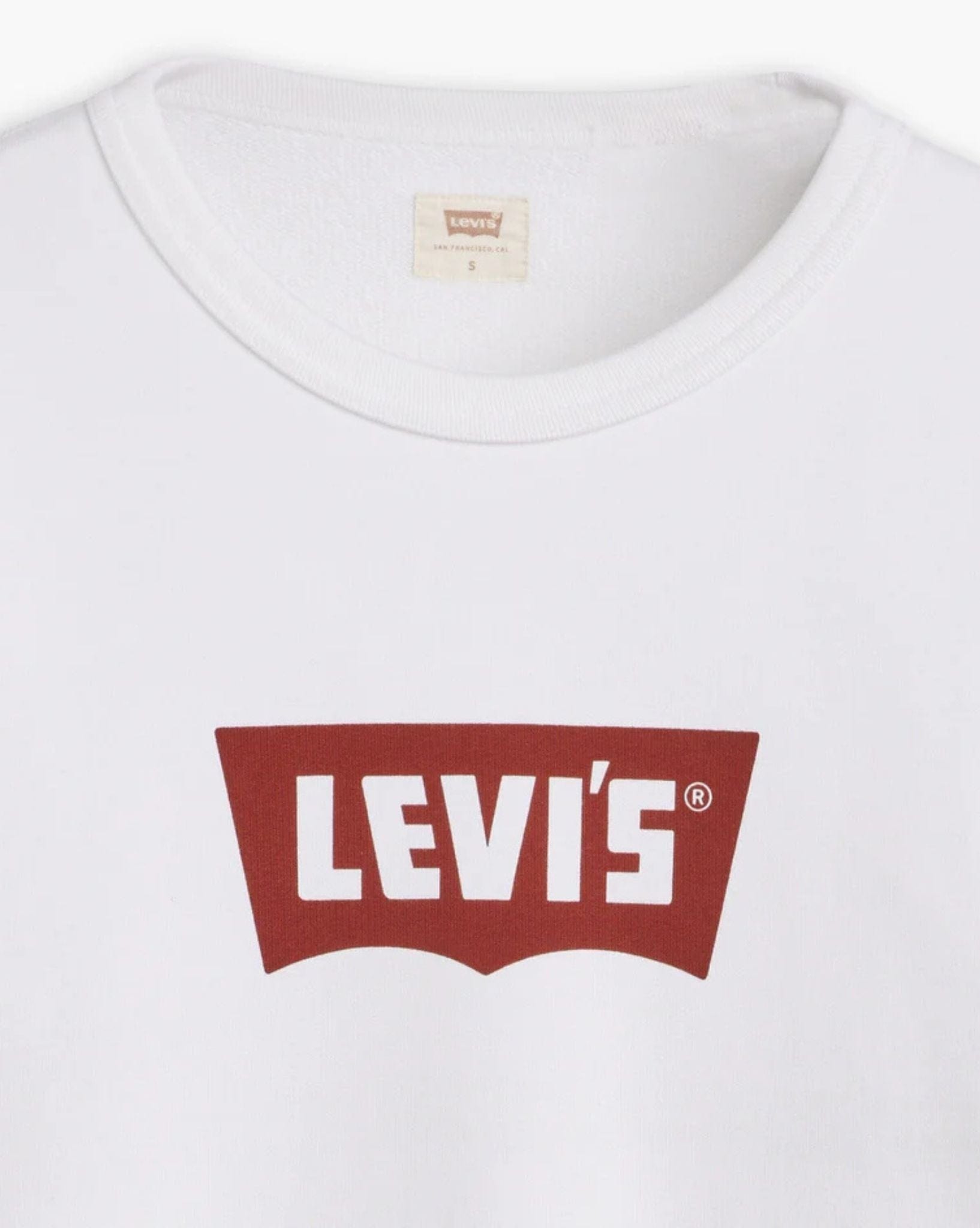 Levi Womens Iconic Heritage Crew - White