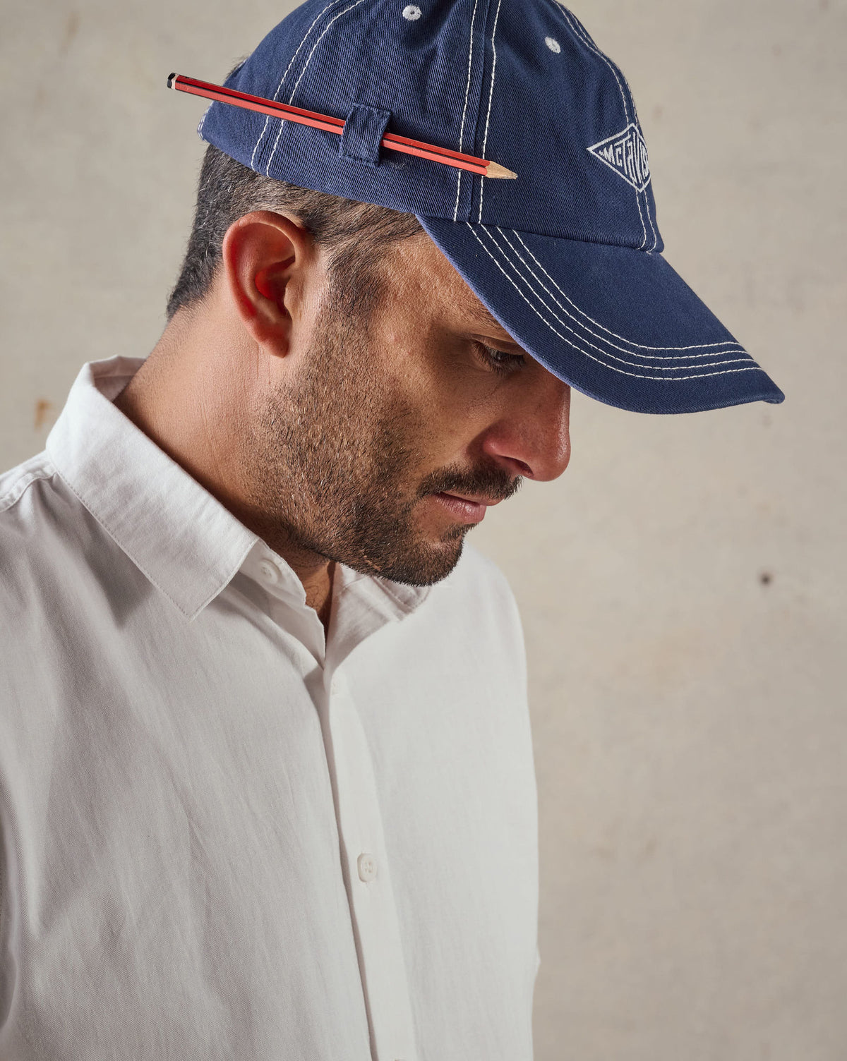 McTavish Stitched Diamond Cap in Dark Blue, photo 5