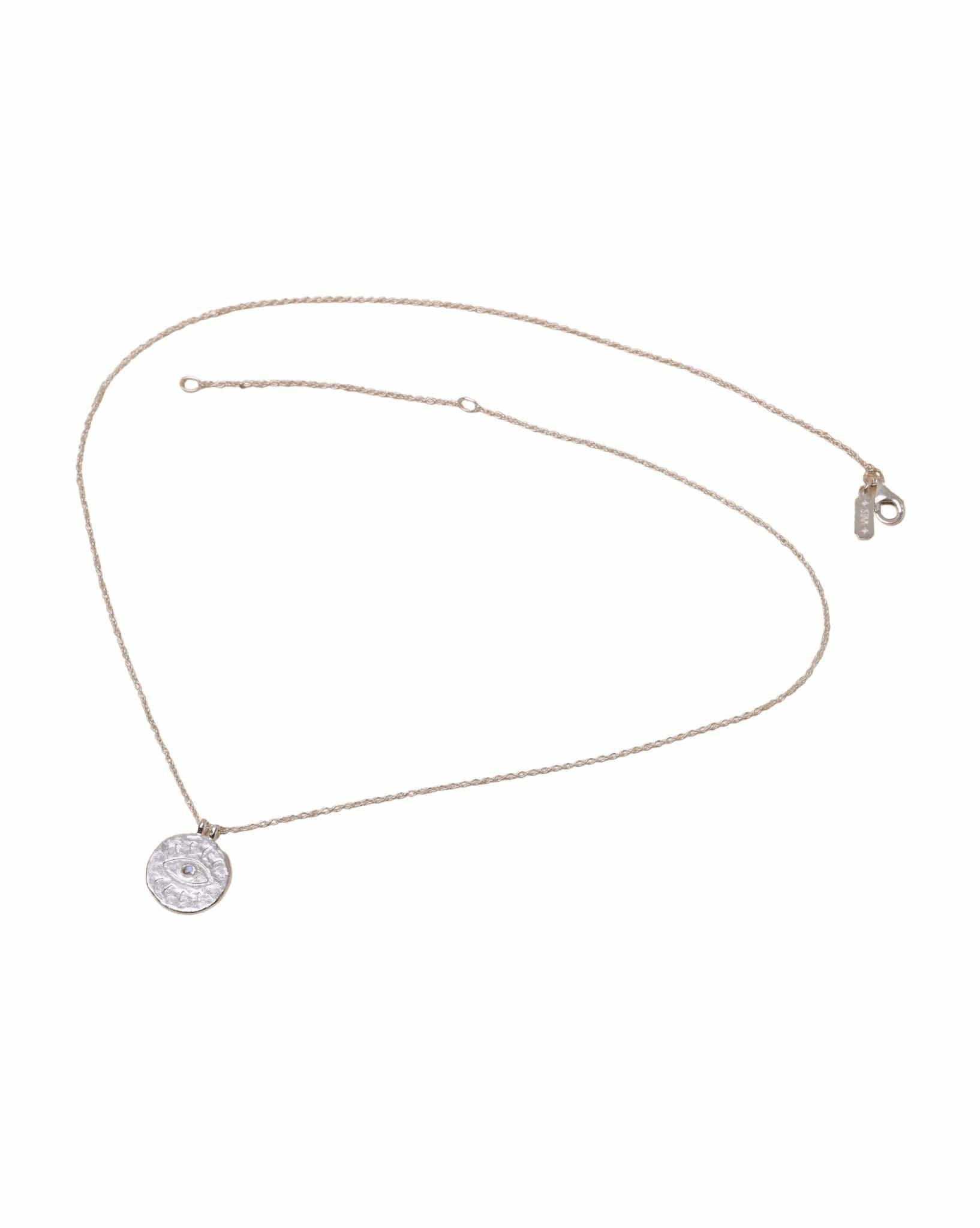 Midsummer Star All Seeing Eye Hand Carved with Rainbow Moonstone