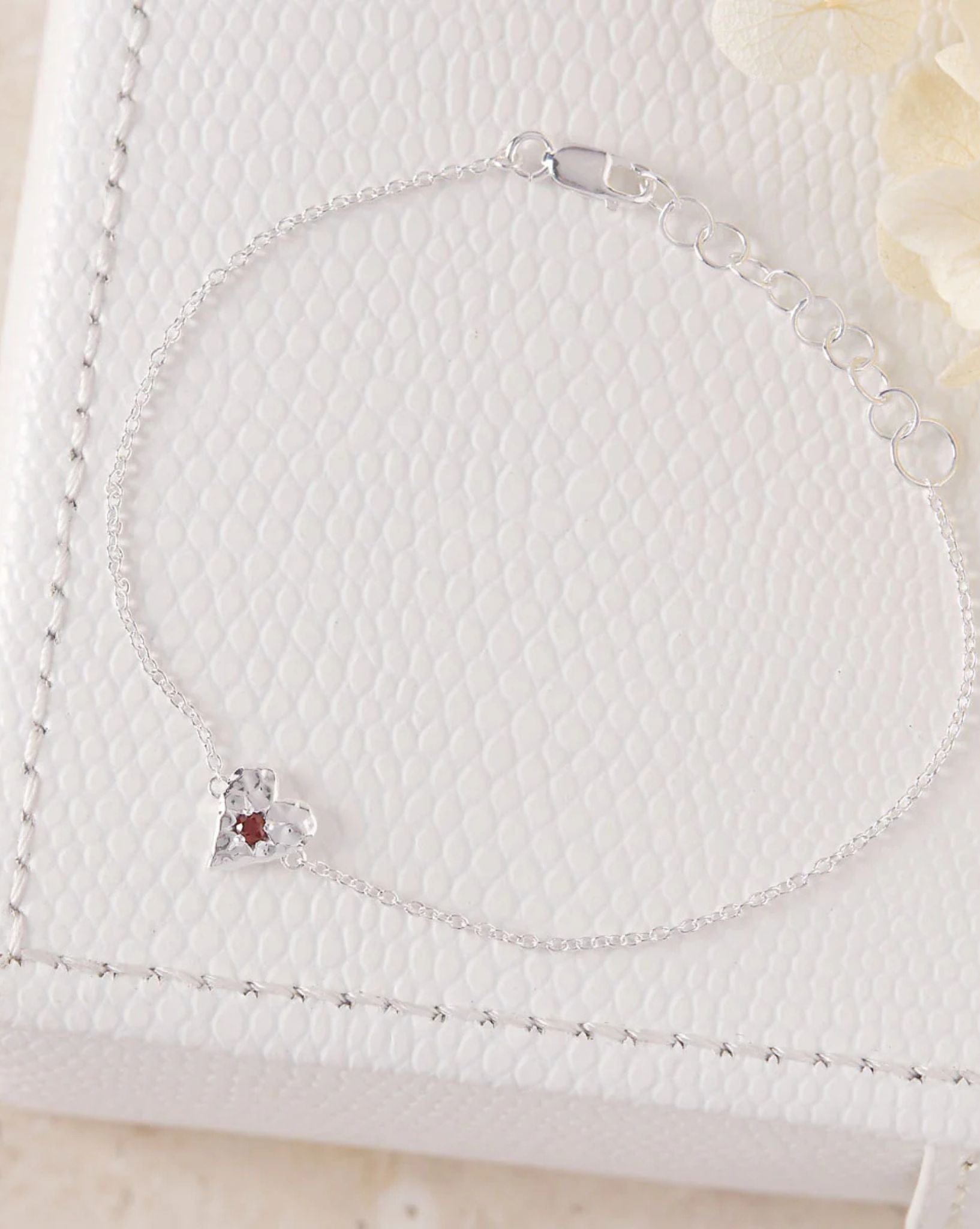 Midsummer Star Love Heart Garnet Bracelet