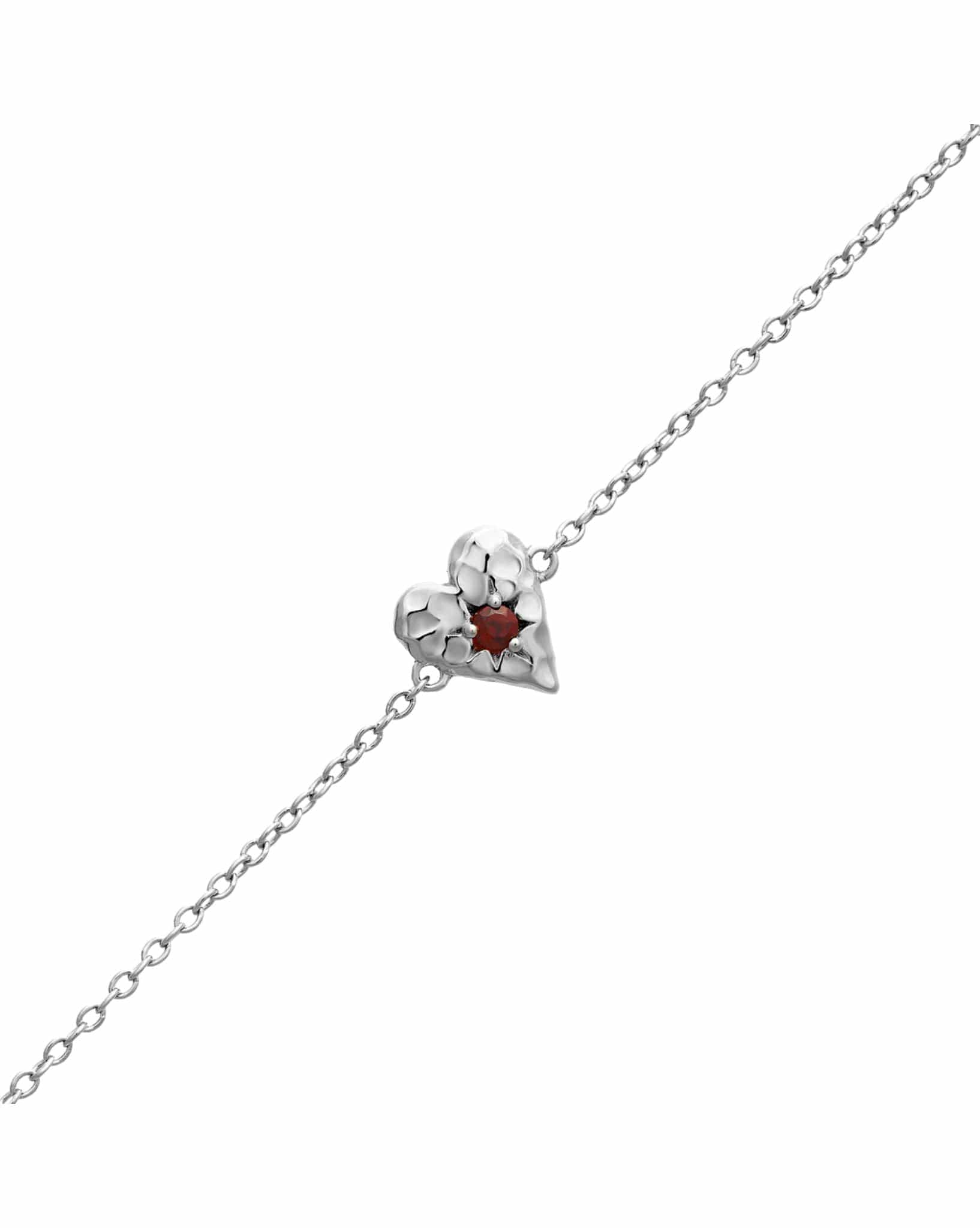 Midsummer Star Love Heart Garnet Bracelet