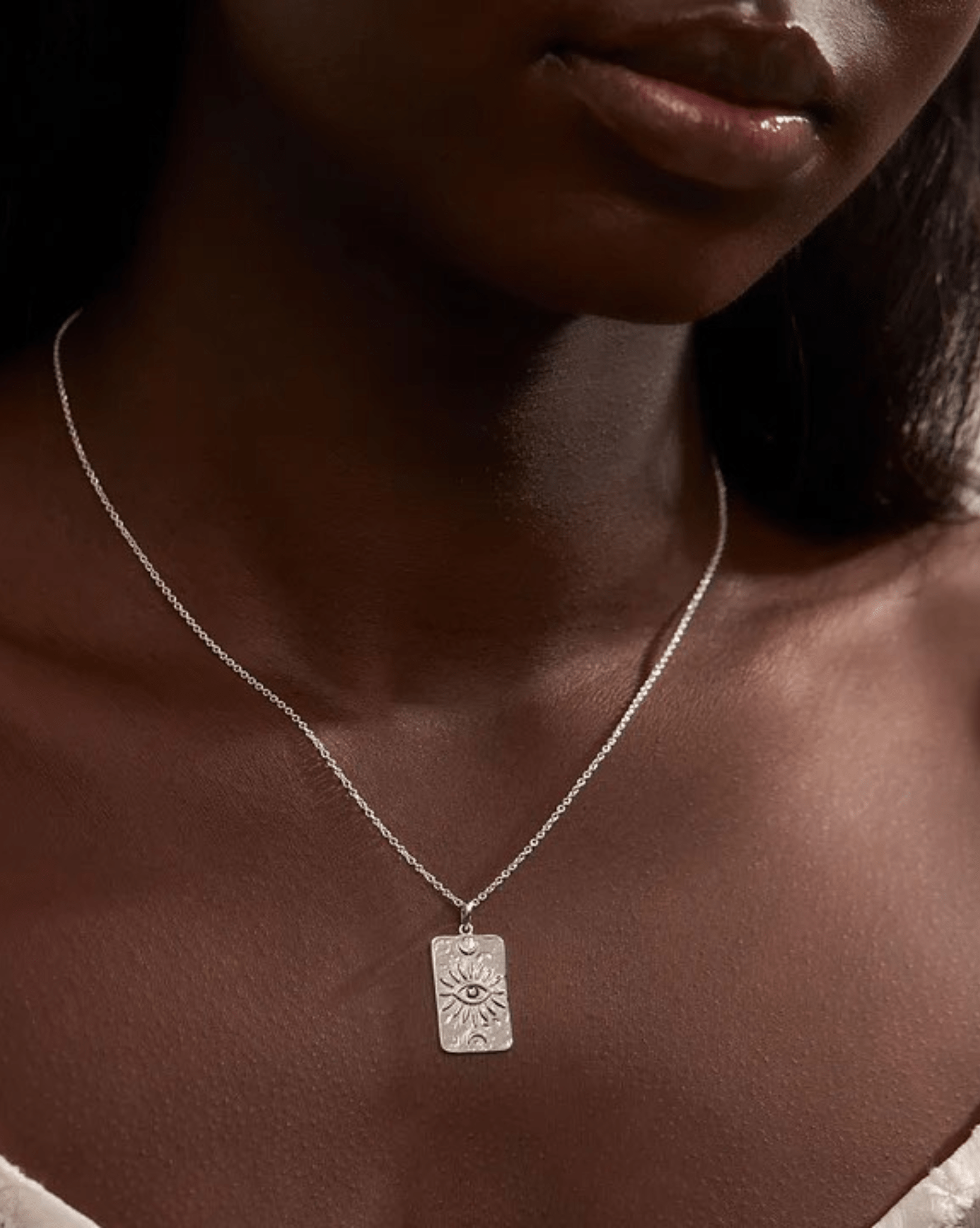 Midsummer Star Womens Lunar Prophet Necklace - Silver
