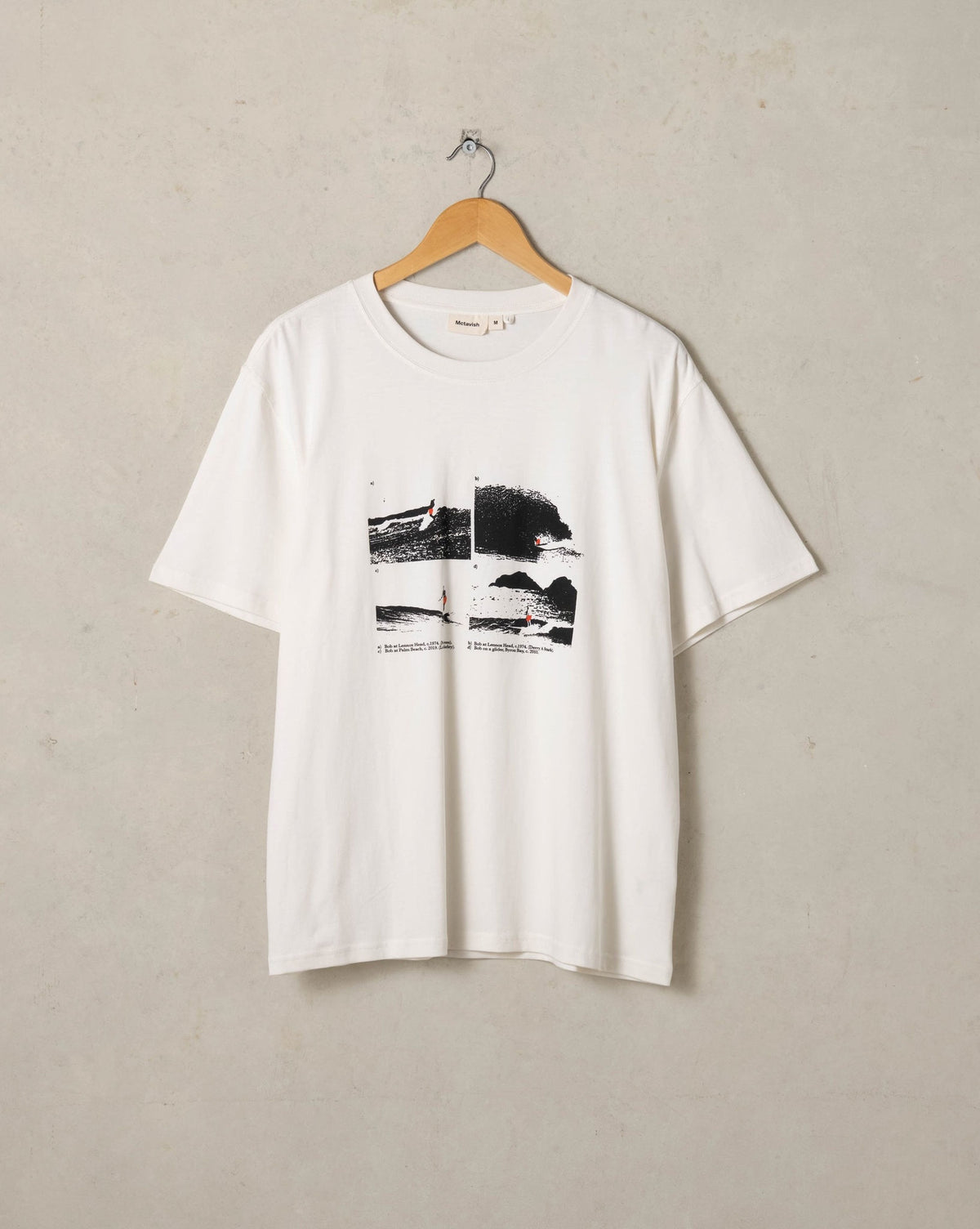 McTavish Red Shorts Tee in Chalk