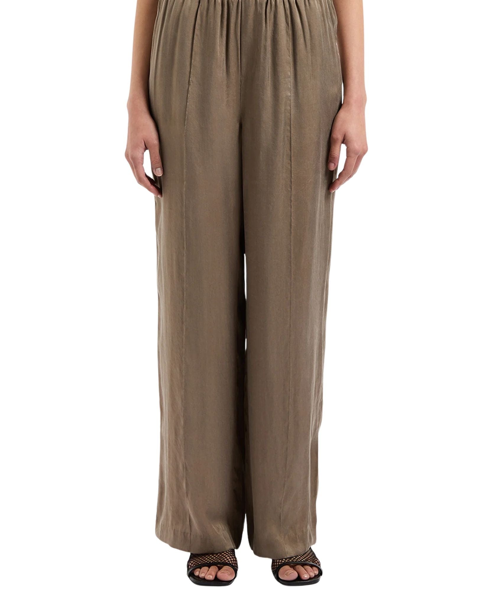 Nude Lucy Womens Seshni Tencel Pant - Chesnut