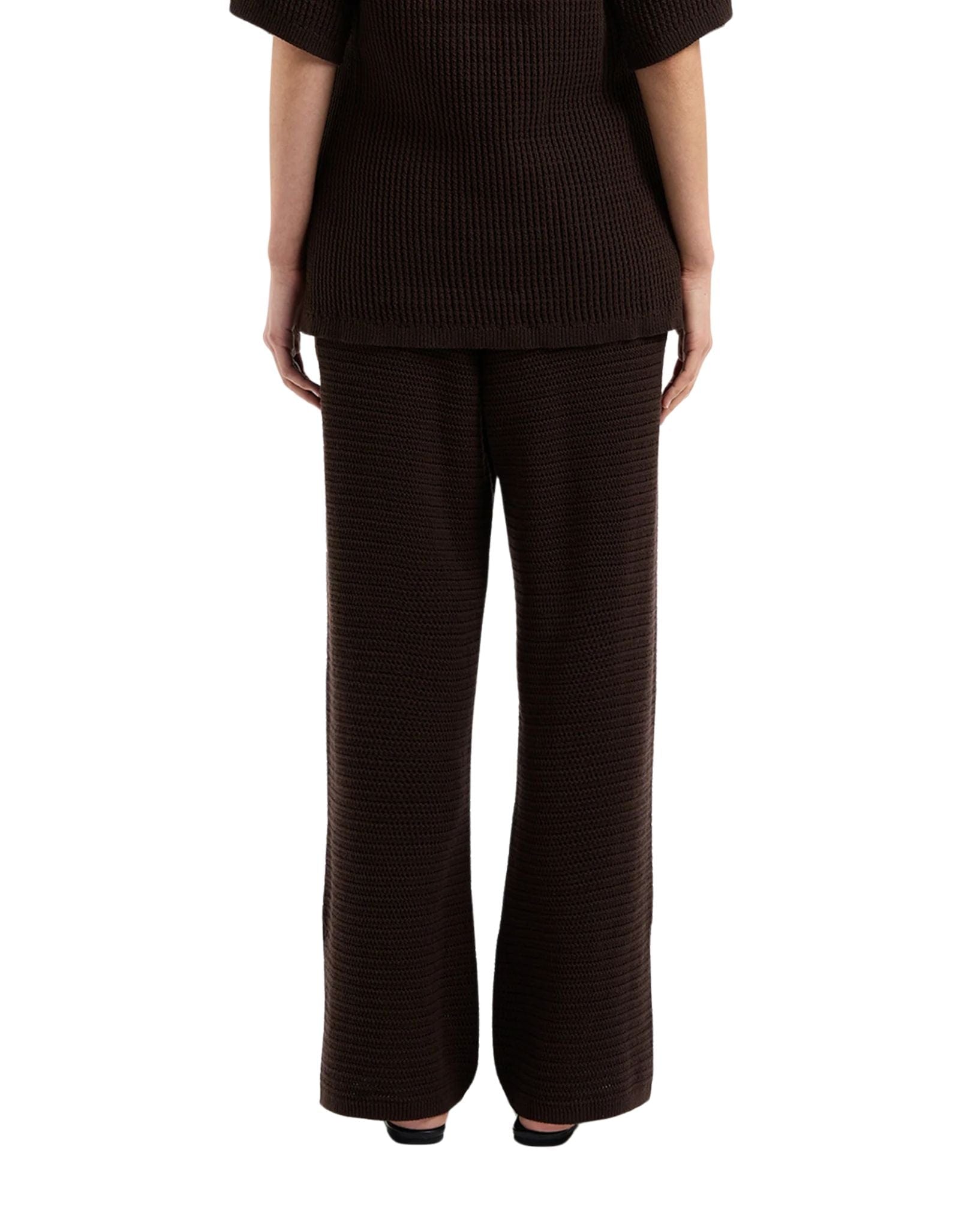 Nude Lucy Womens Willow Crochet Pant - Espresso