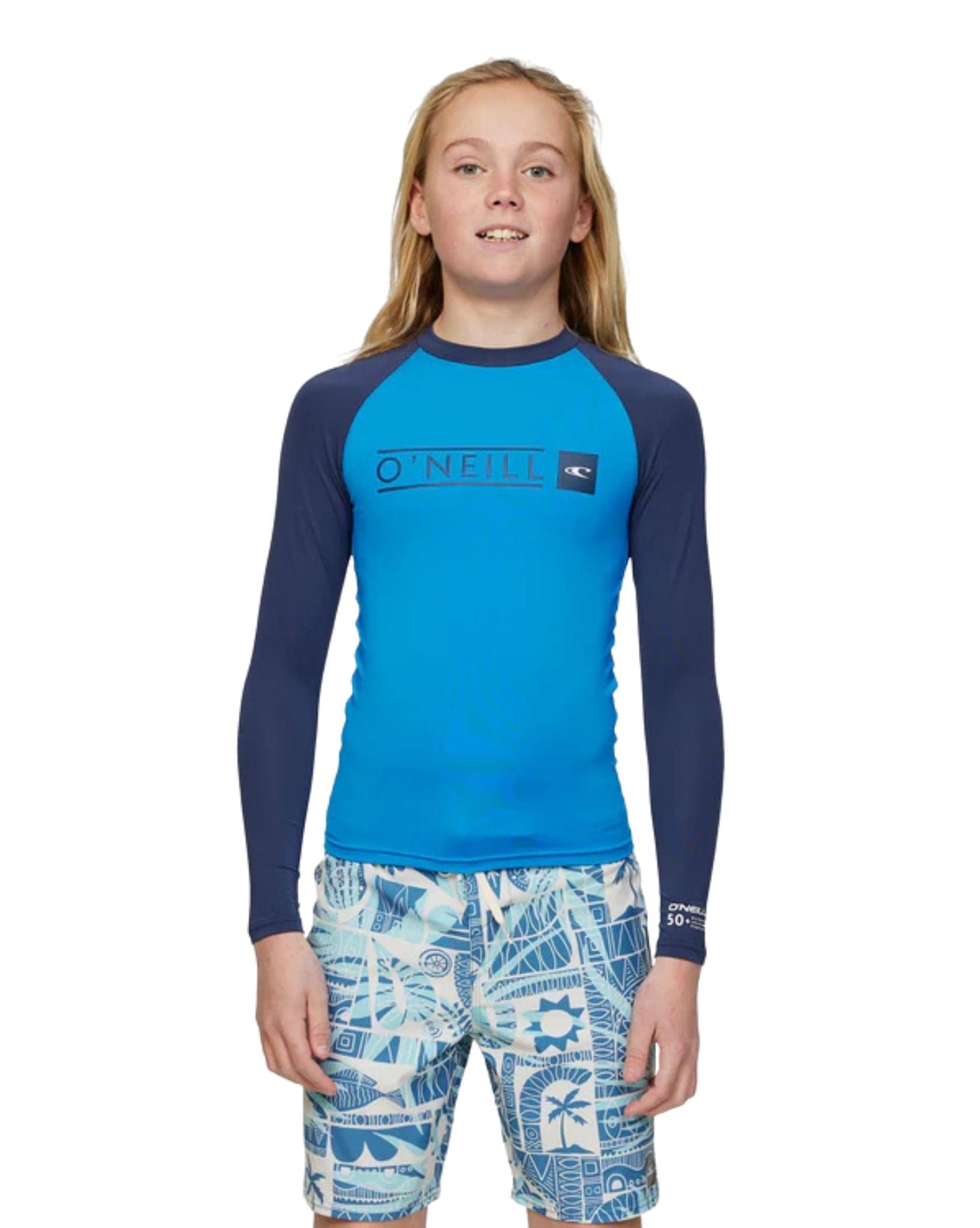 O'Neill Boys Reactor Block UV LS Rash Vest