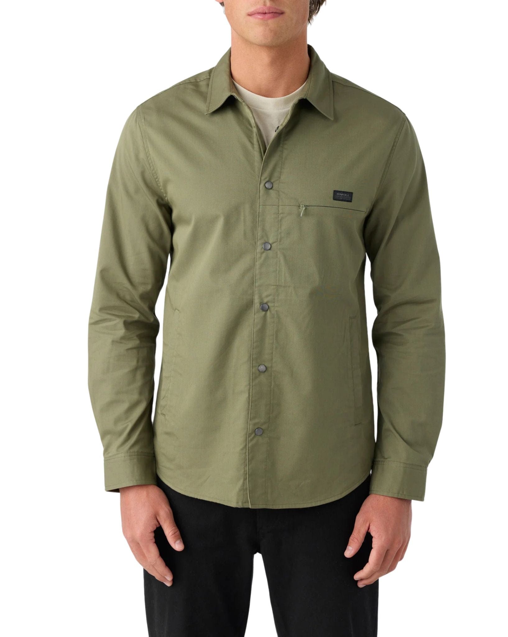 O'Neill Mens TRVLR Drifter Overshirt - Deep Lichen Green