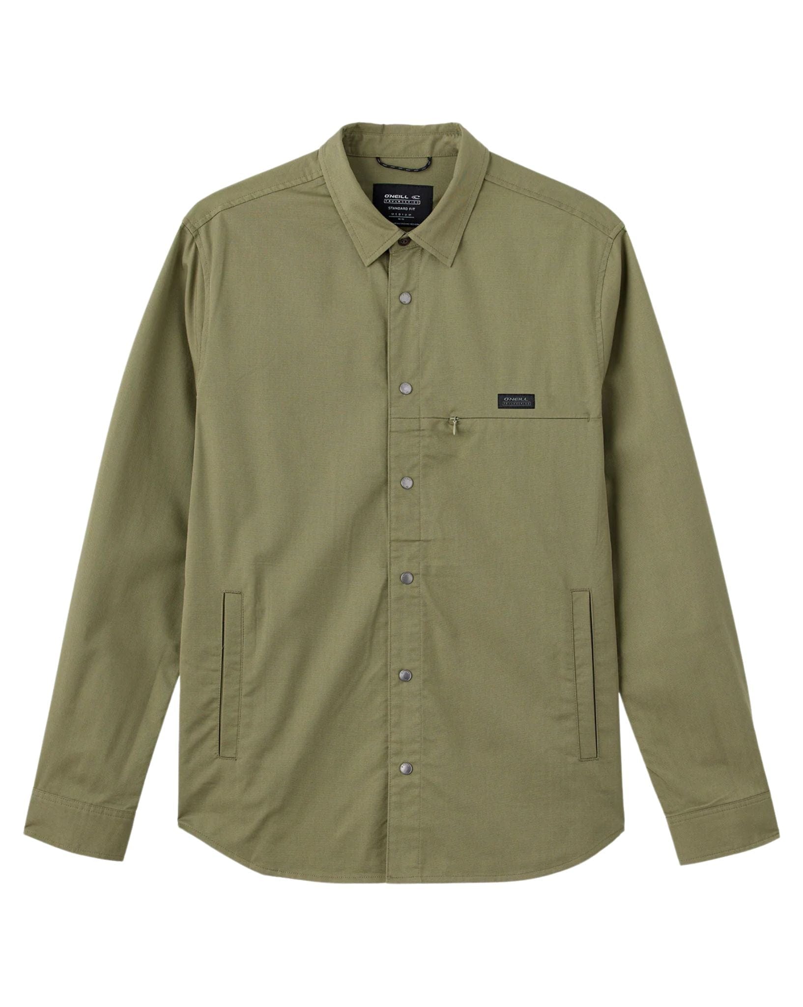 O'Neill Mens TRVLR Drifter Overshirt - Deep Lichen Green