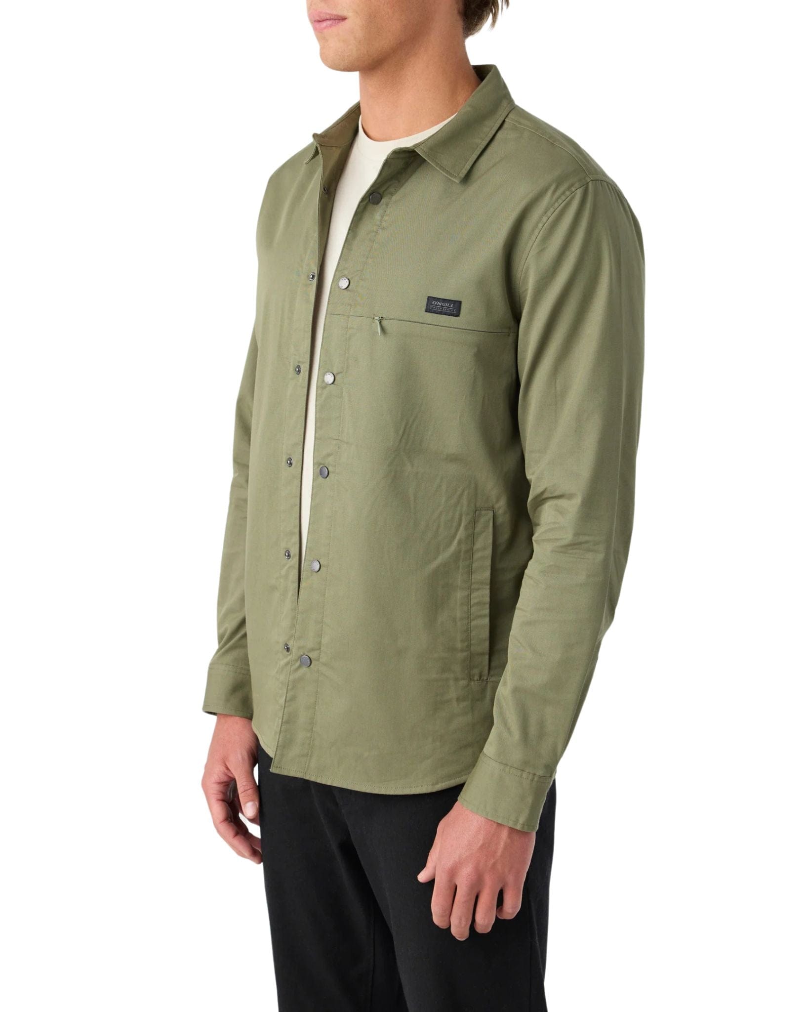 O'Neill Mens TRVLR Drifter Overshirt - Deep Lichen Green