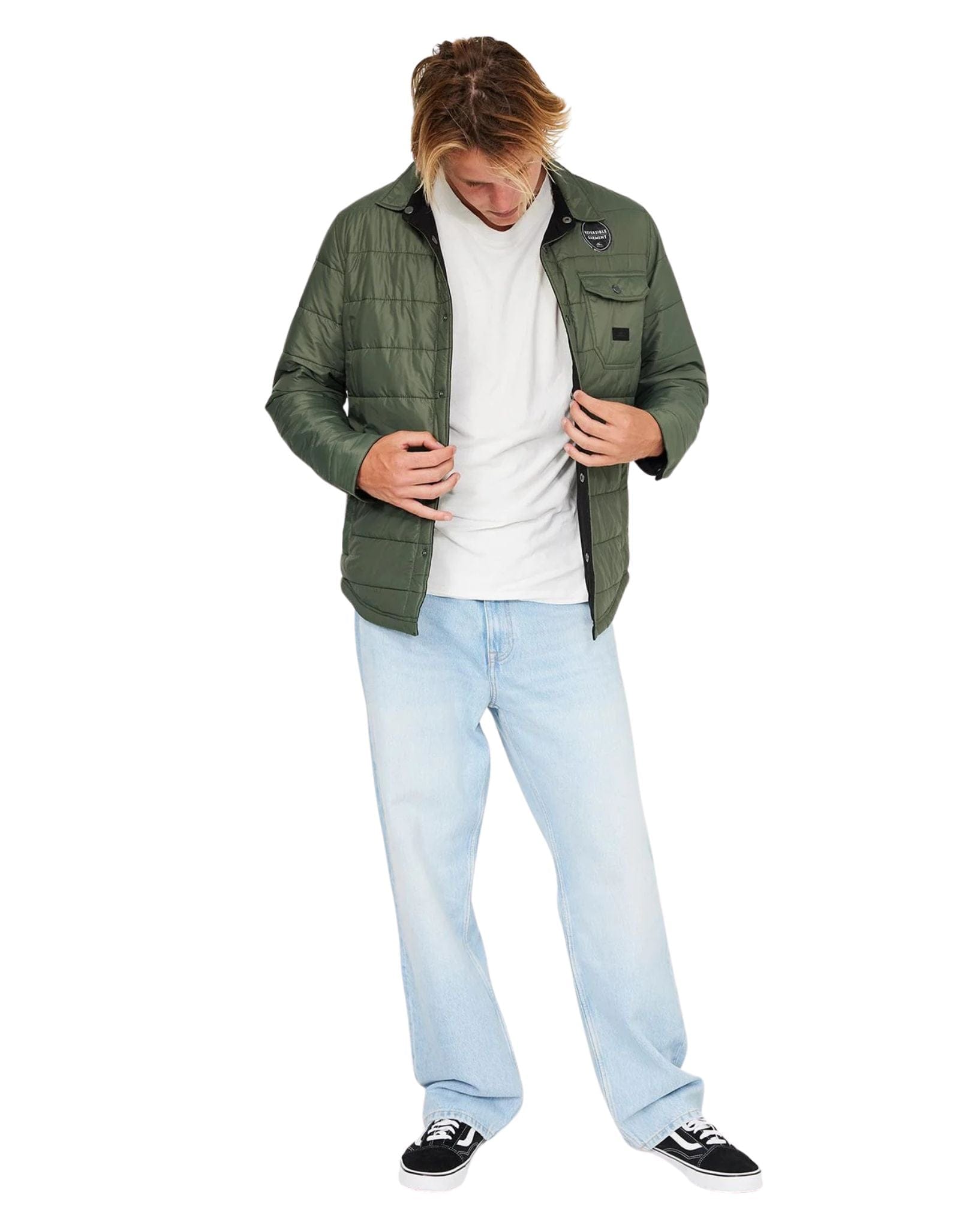 O'Neill Mens Zepher Reversible Jacket - Dark Olive