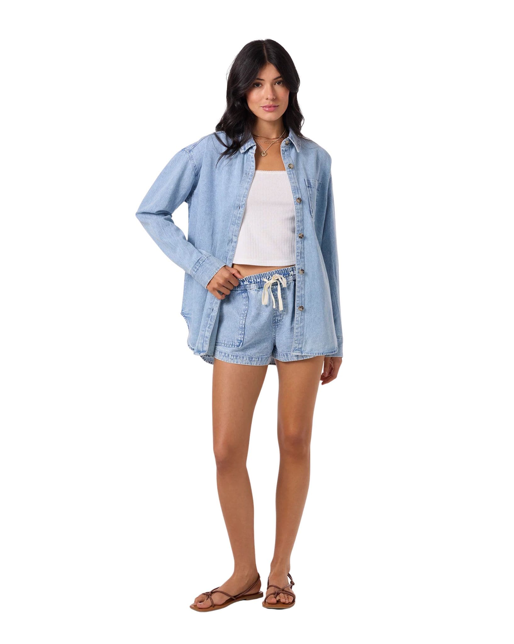 O'Neill Sevie Shacket Denim