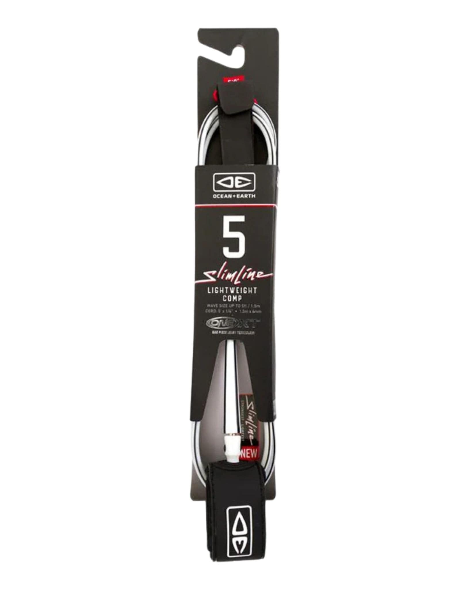 Ocean and Earth 5'0 Slimline Lightweight Comp One-XT Leash