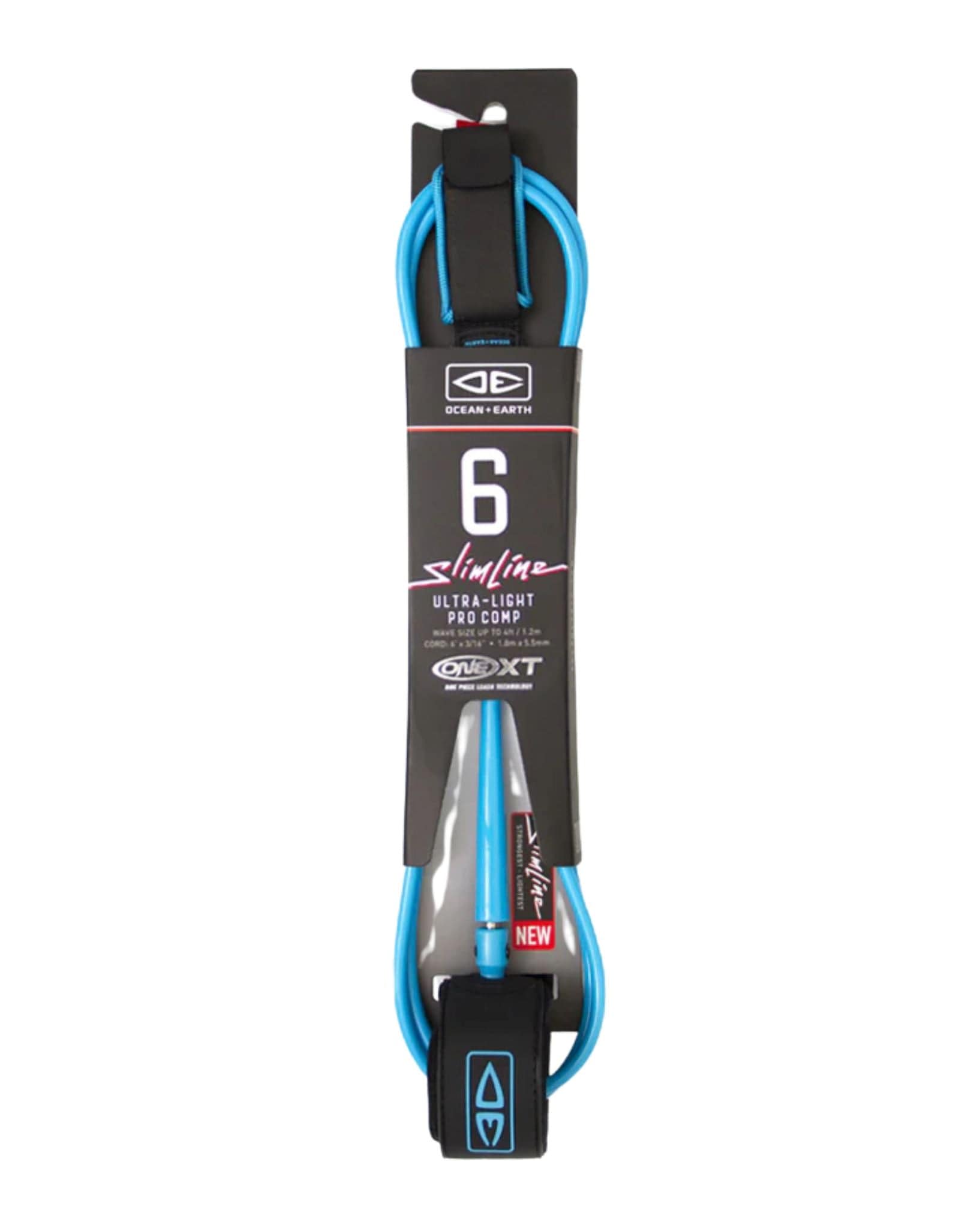 Ocean and Earth 6'0 Slimline Lightweight Comp One-XT Leash