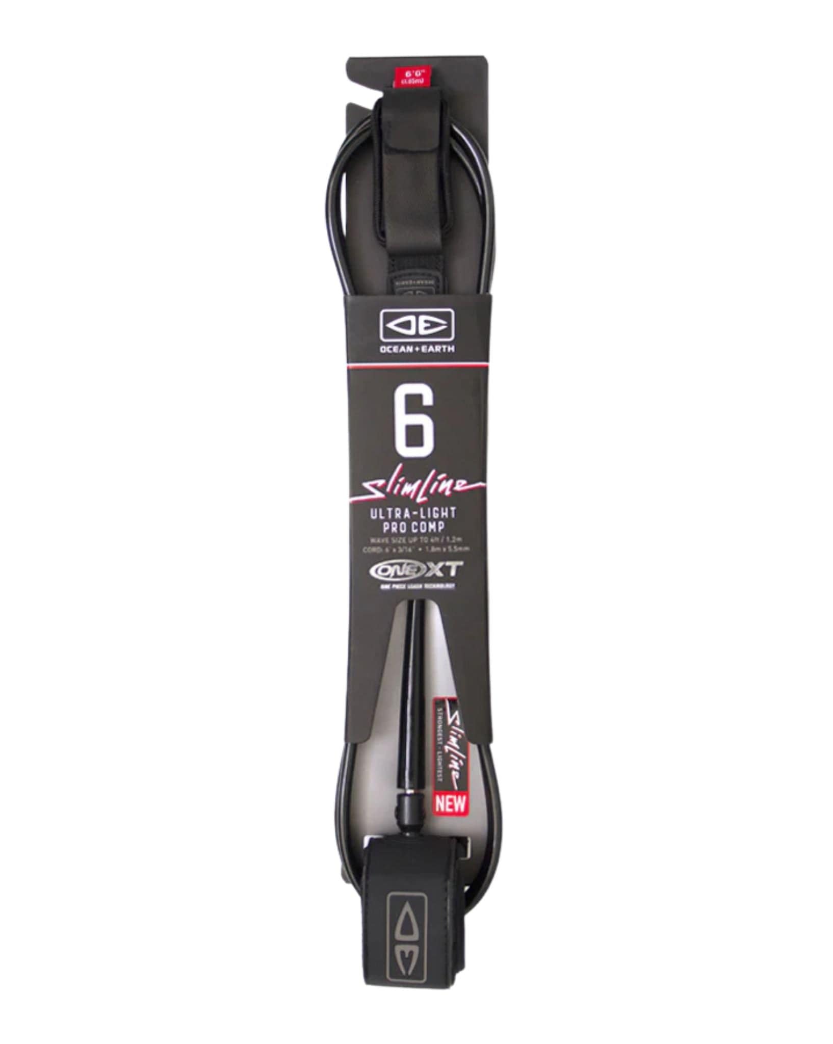 Ocean and Earth 6'0 Slimline Lightweight Comp One-XT Leash