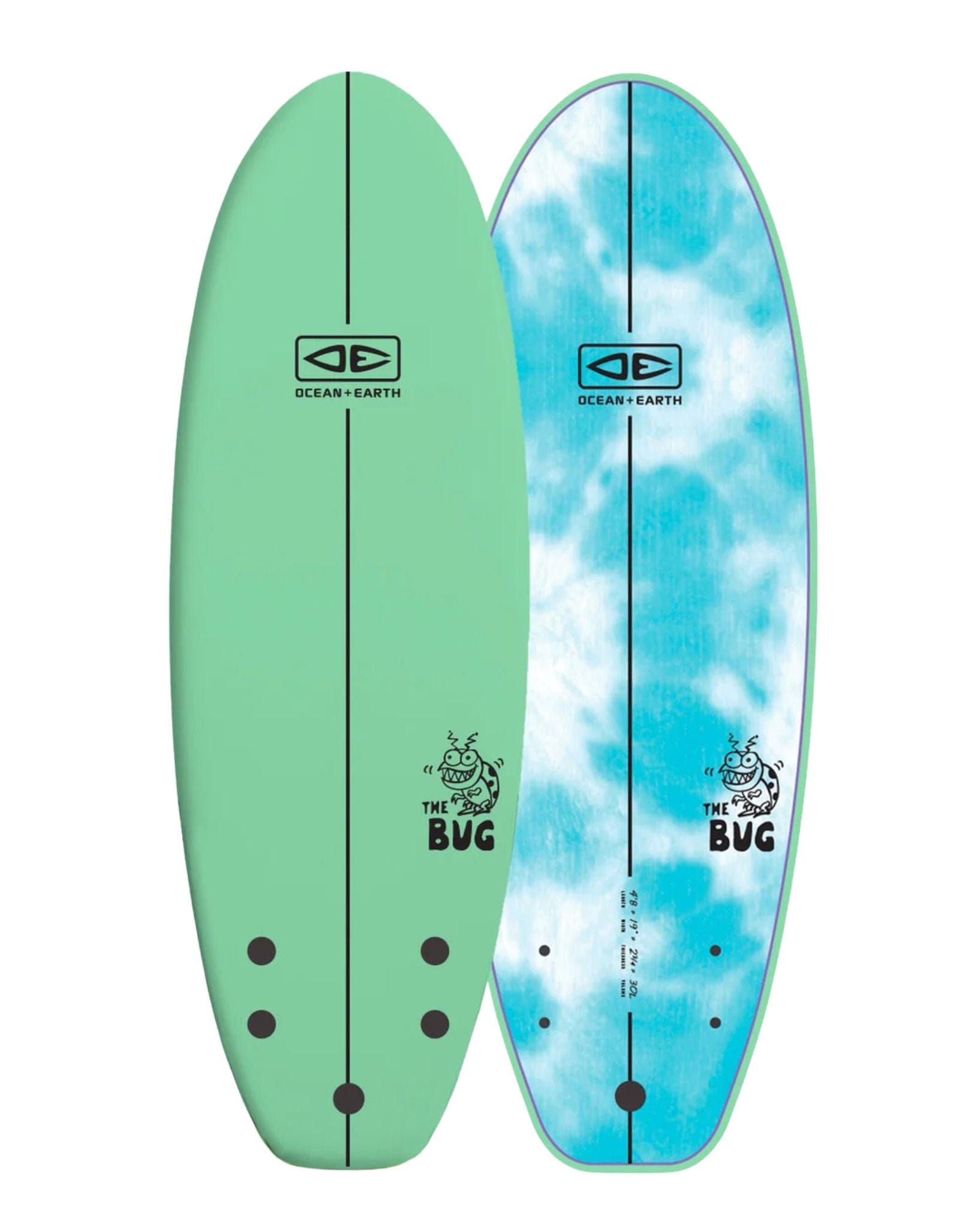 Ocean and Earth Bug Softboard 4'8