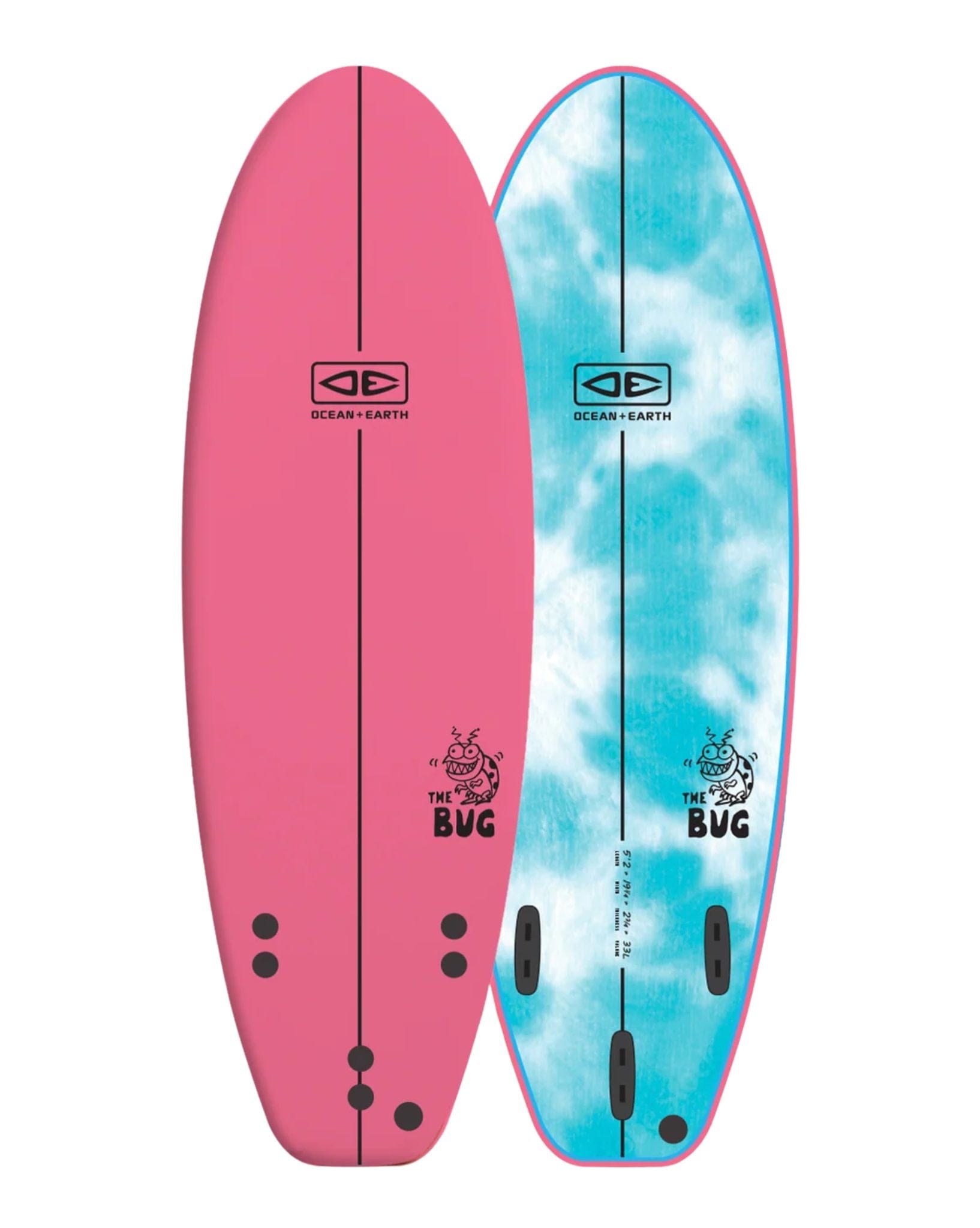 Ocean and Earth Bug Softboard 5'2