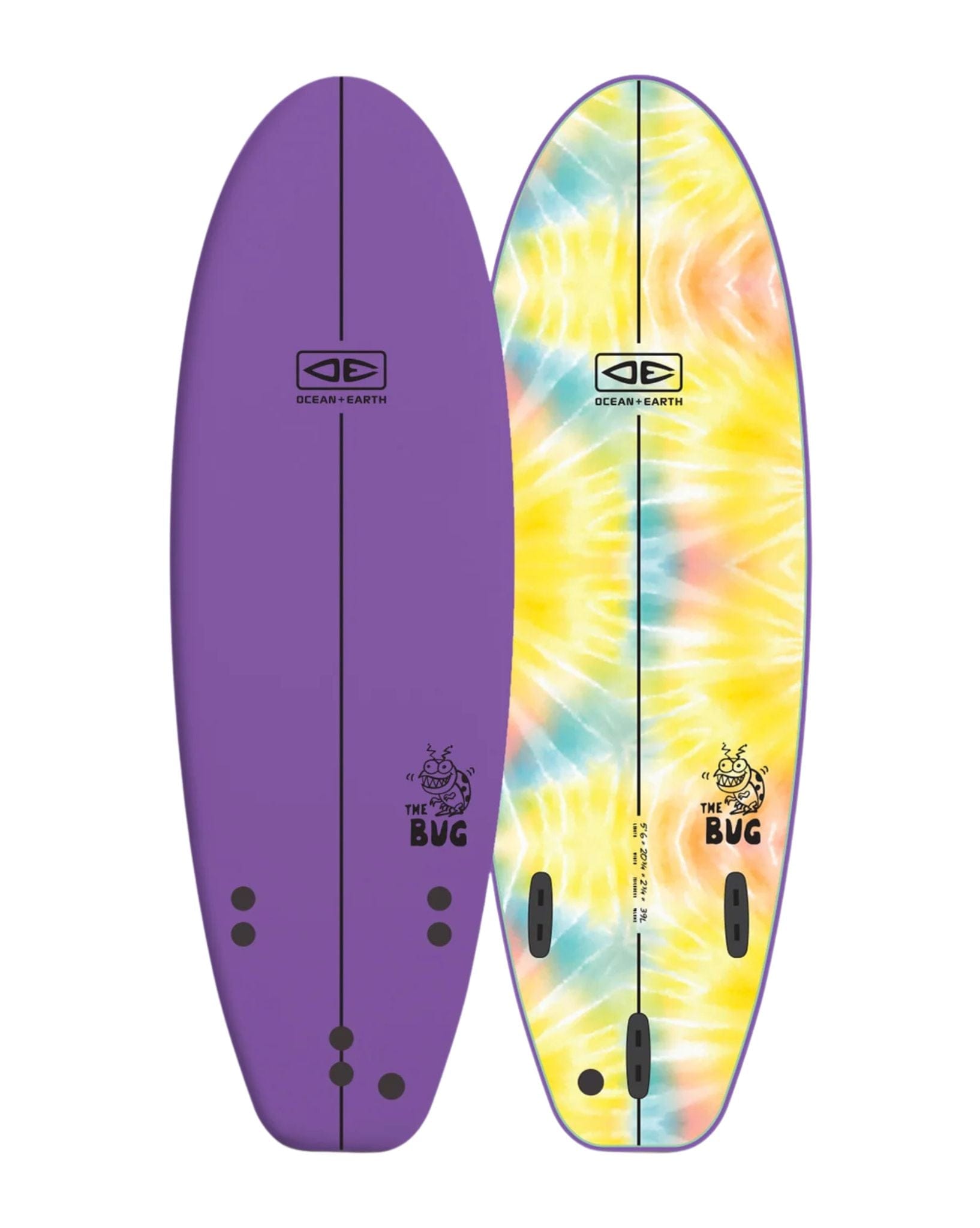 Ocean and Earth Bug Softboard 5'6