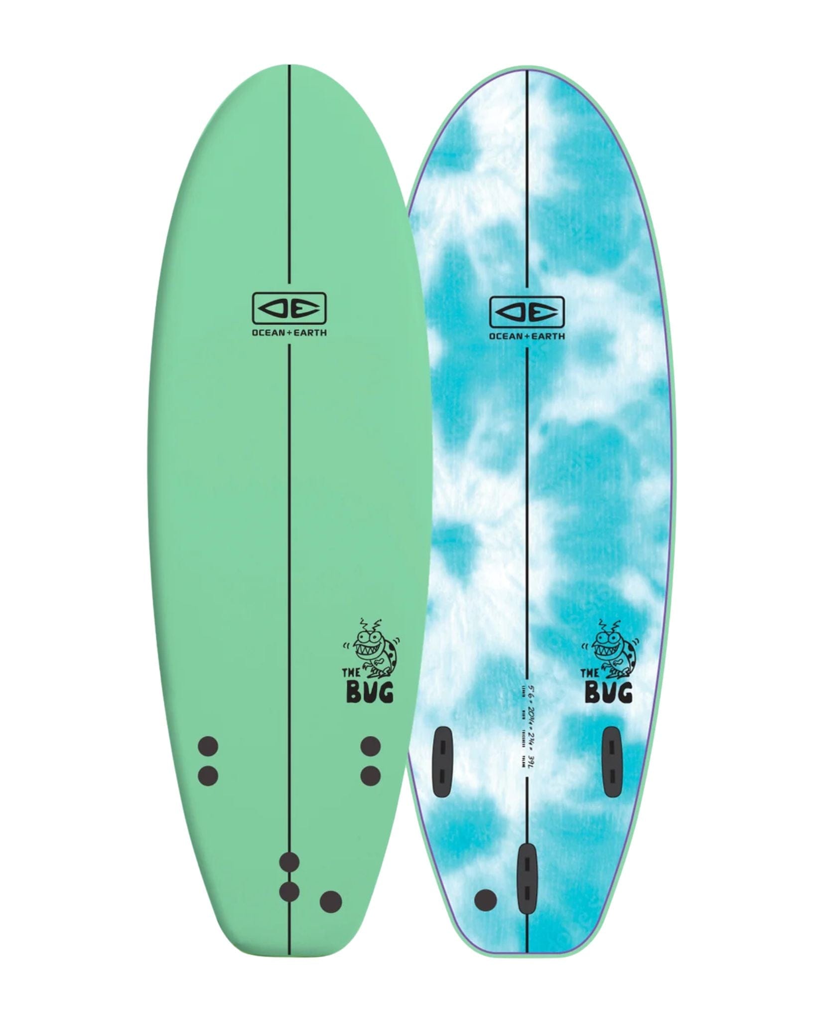 Ocean and Earth Bug Softboard 5'6