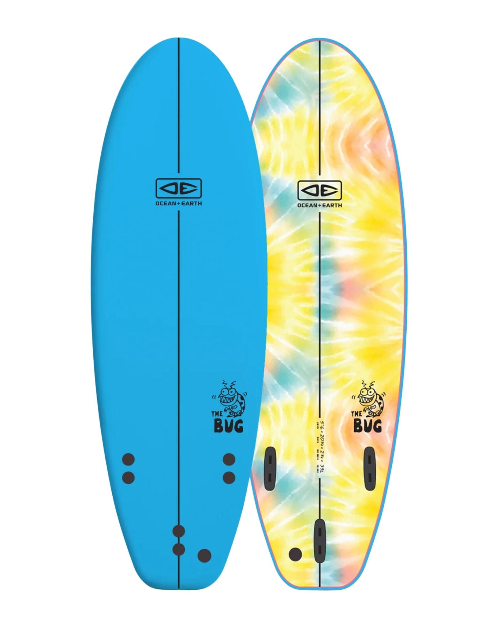 Ocean and Earth Bug Softboard 5'6