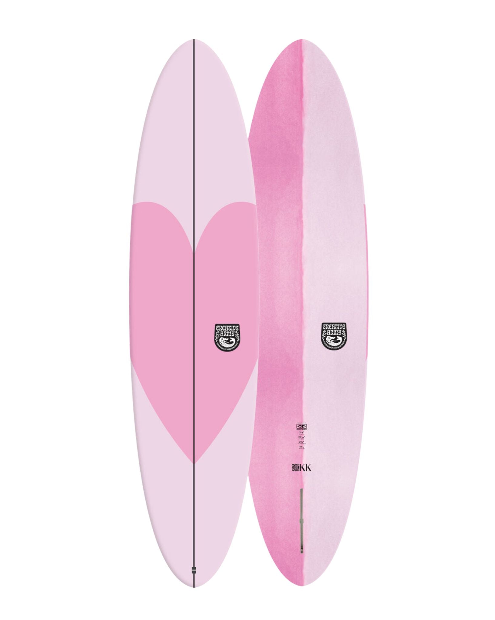 Ocean and Earth C-Army KK Mid length Epoxy Softboard 7'6