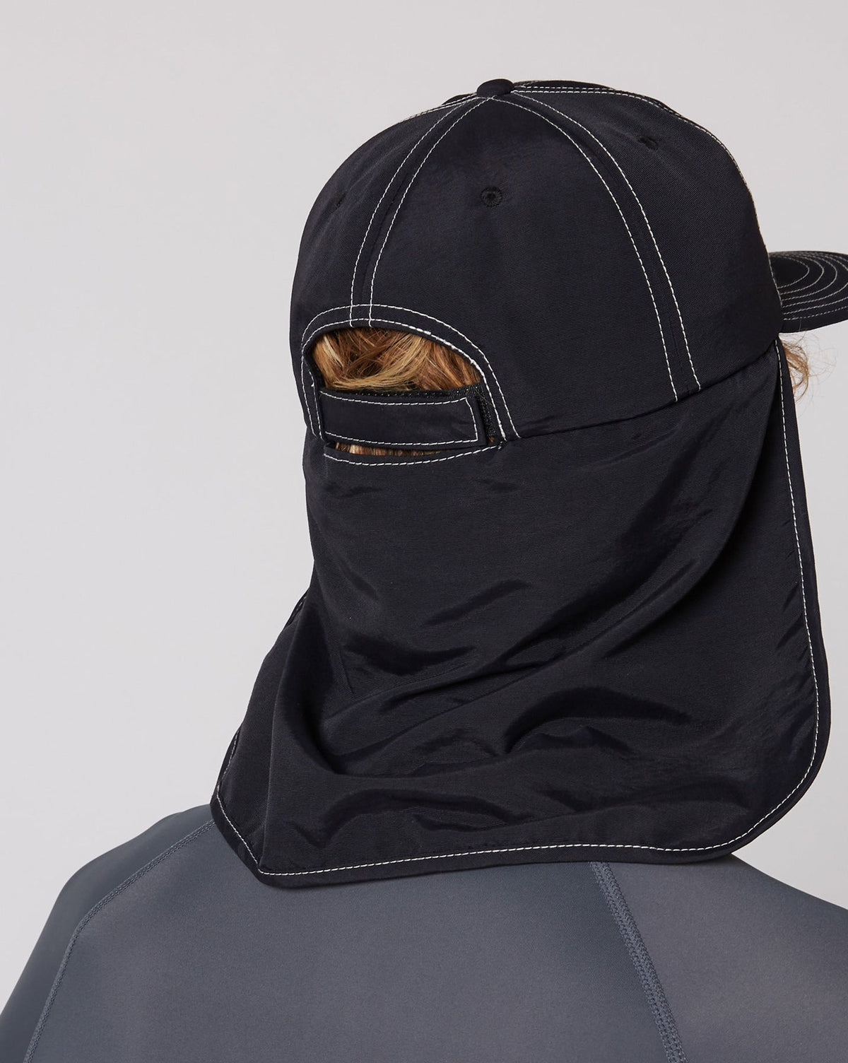 Ocean and Earth G-Land Legionnaire Surf Cap in Black, photo 18