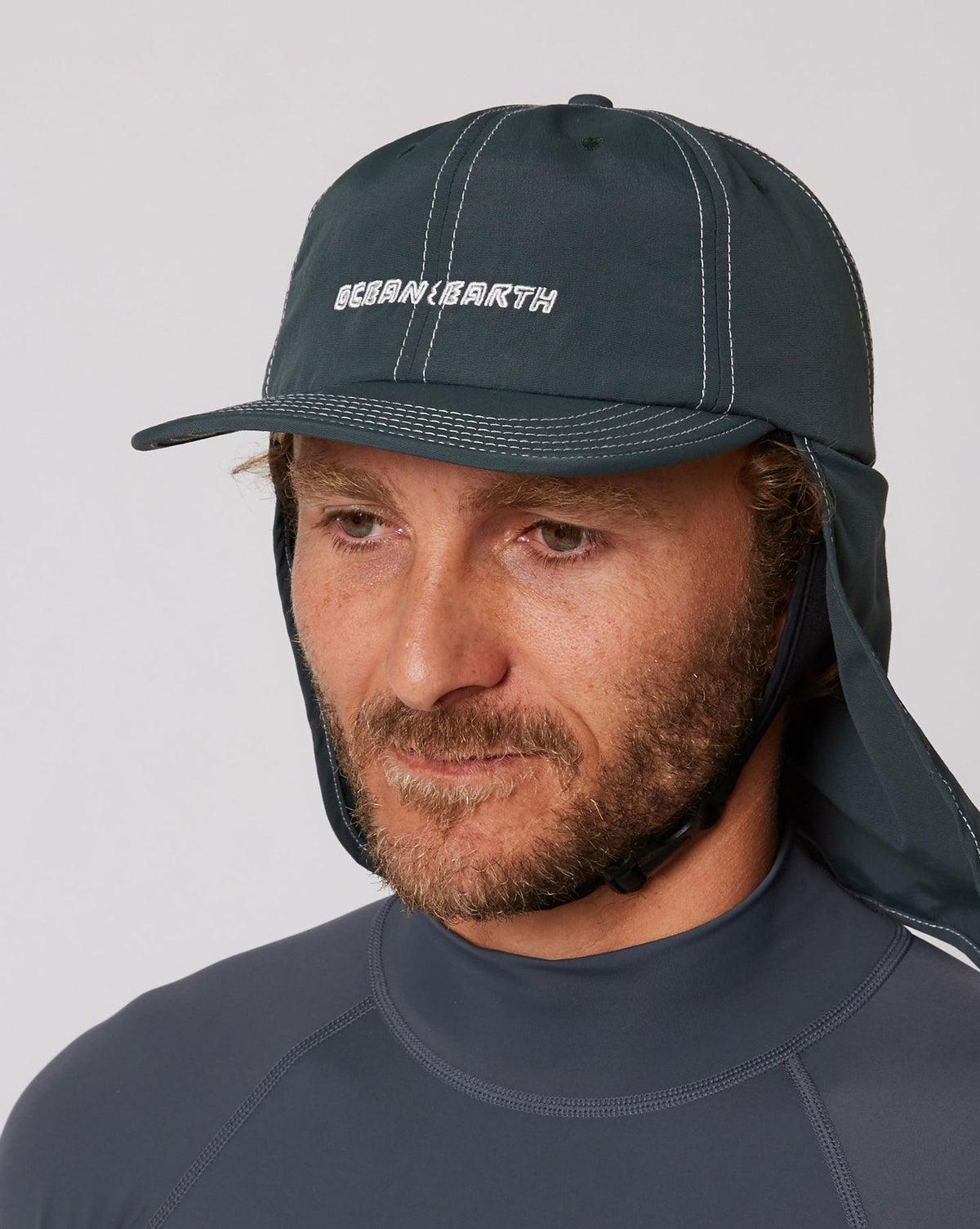 Ocean and Earth G-Land Legionnaire Surf Cap in Forest, photo 11