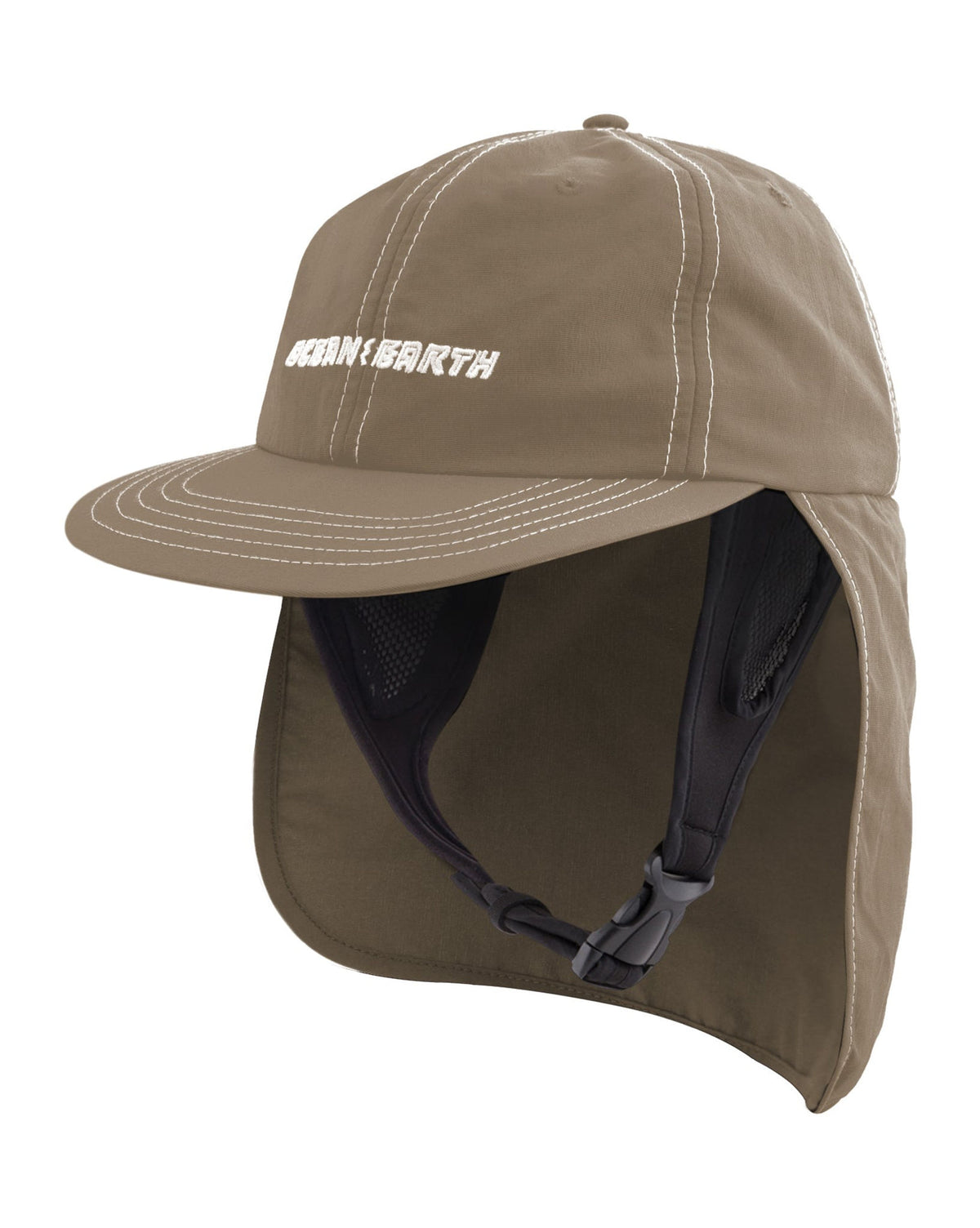 Ocean and Earth G-Land Legionnaire Surf Cap in Stone, photo 10