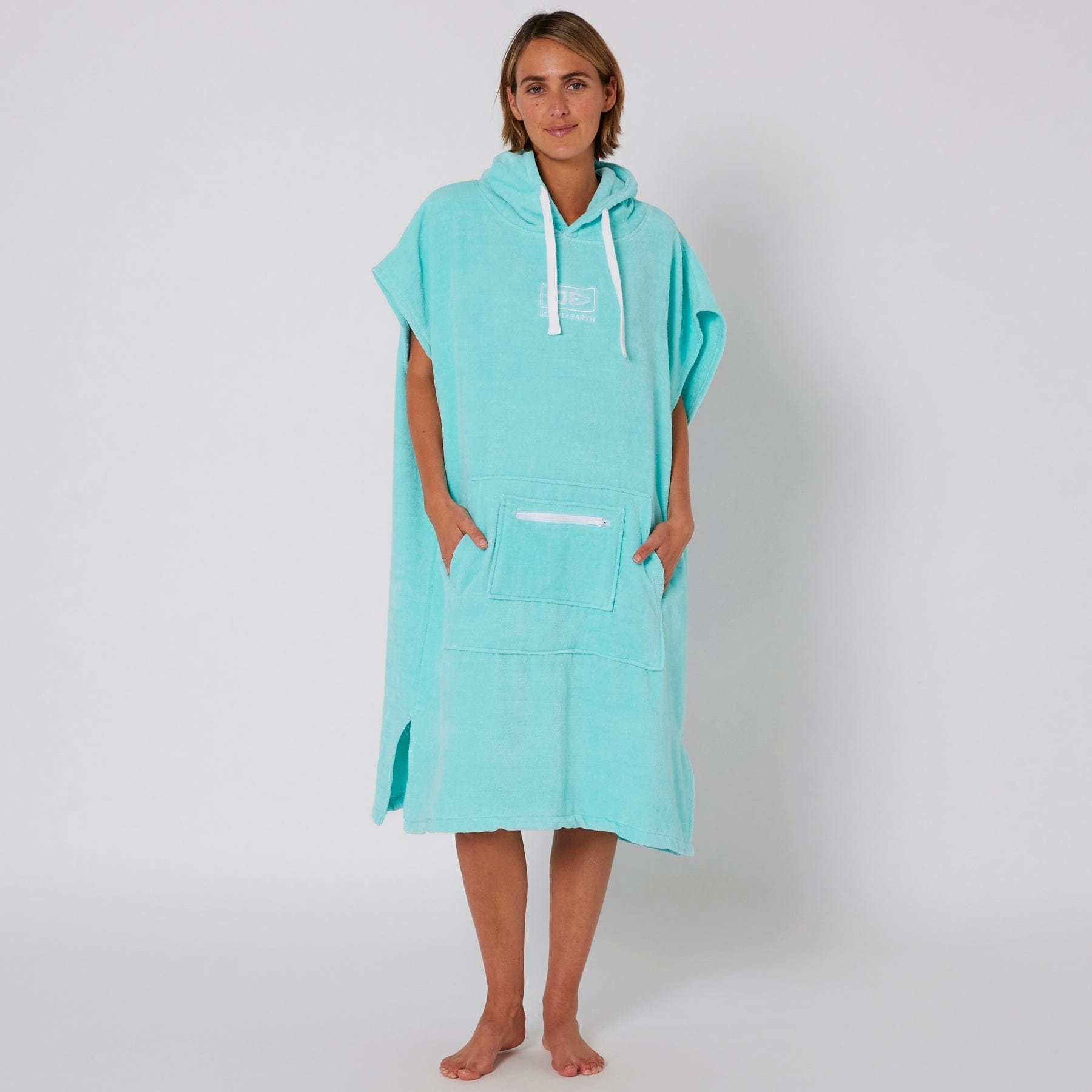Ocean and Earth Ladies Hooded Poncho