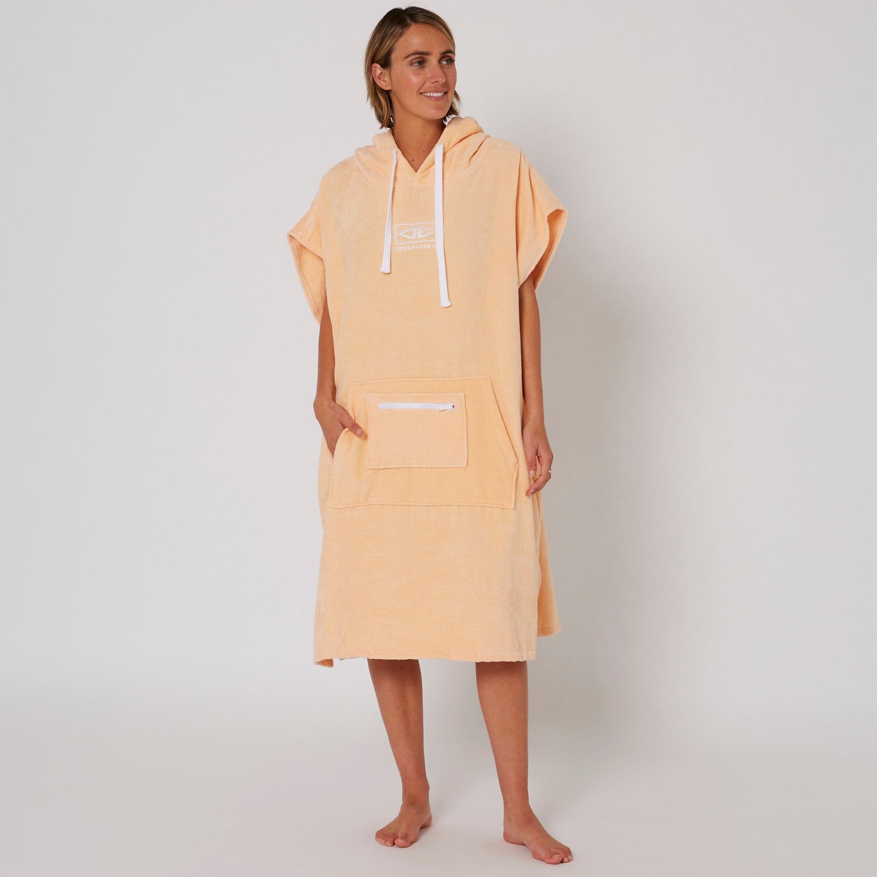 Ocean and Earth Ladies Hooded Poncho