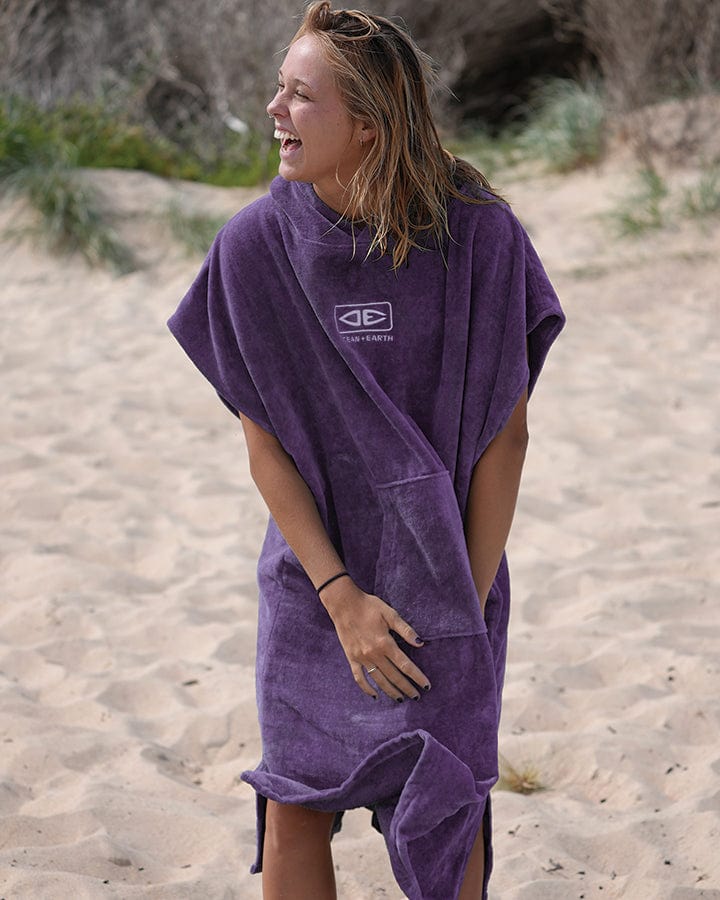 Ocean and Earth Ladies Hooded Poncho