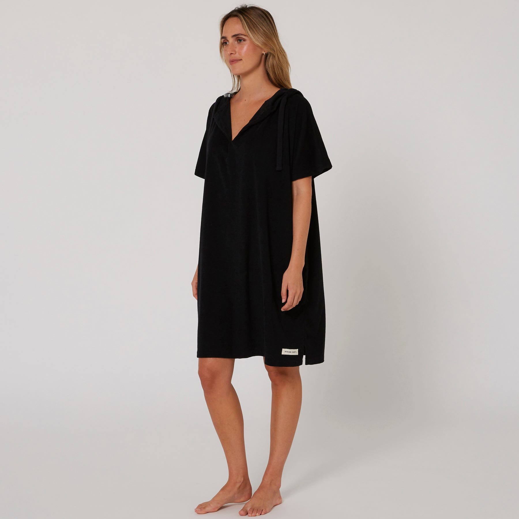 Ocean and Earth Ladies V-Neck Hooded Poncho
