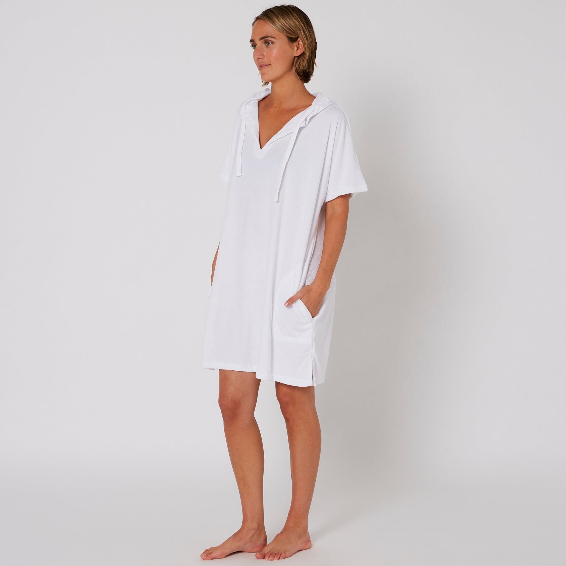 Ocean and Earth Ladies V-Neck Hooded Poncho