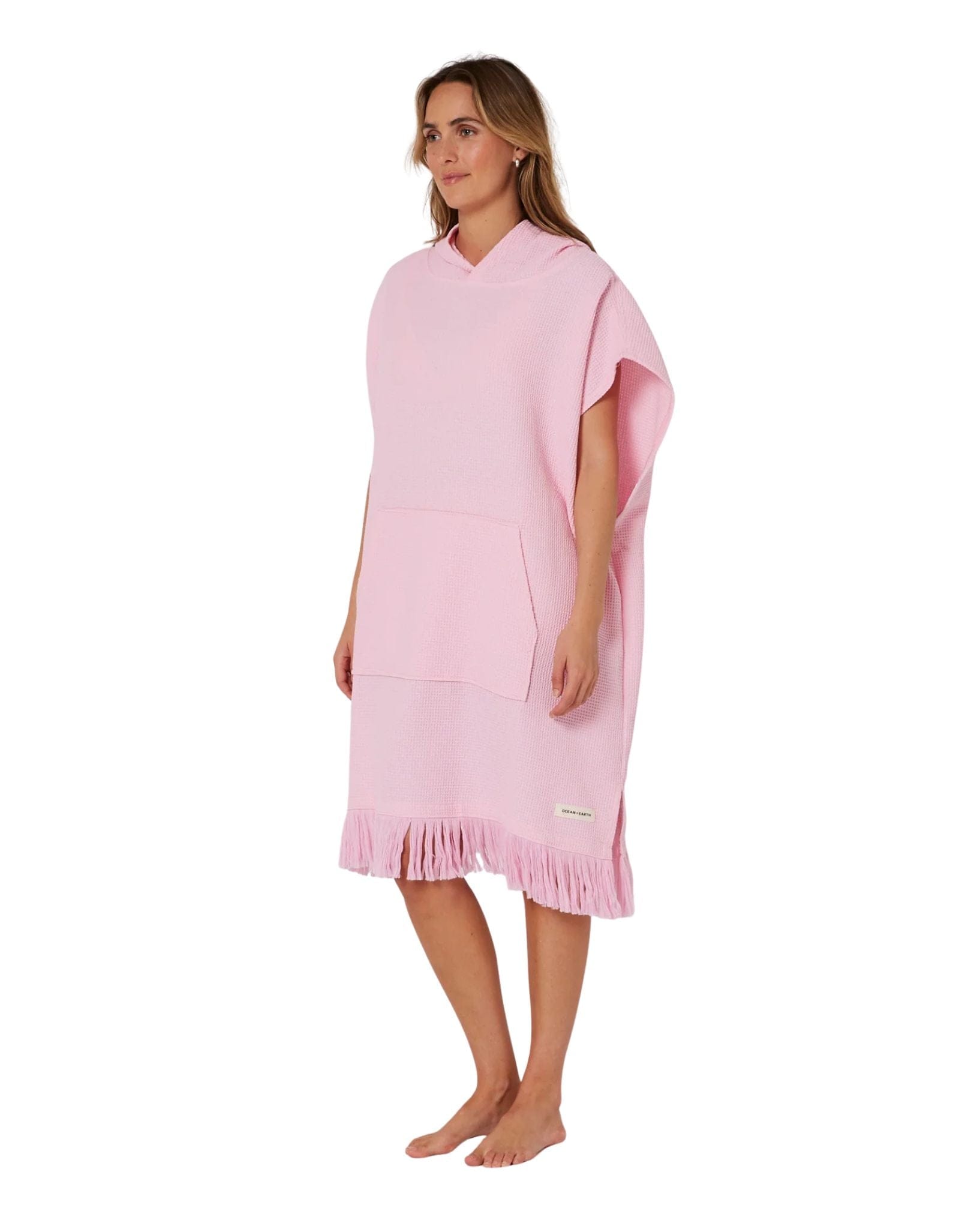 Ocean and Earth Ladies Waffle Poncho