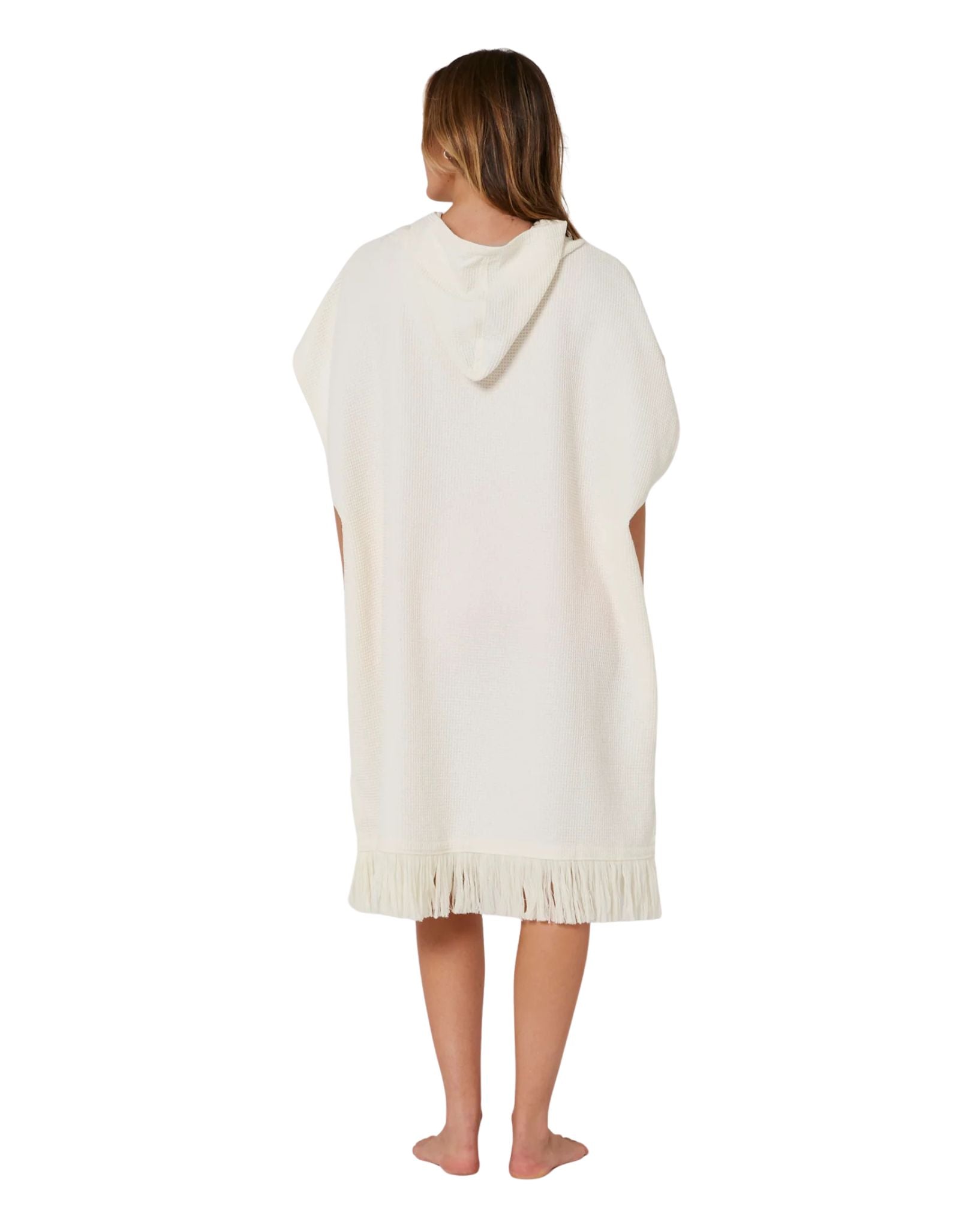 Ocean and Earth Ladies Waffle Poncho