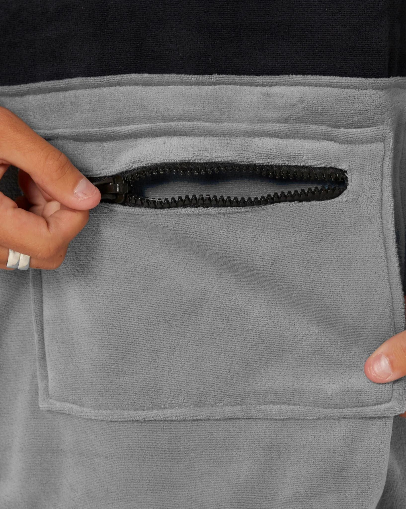 Ocean and Earth Men's Surf Essentials Long Sleeve Poncho