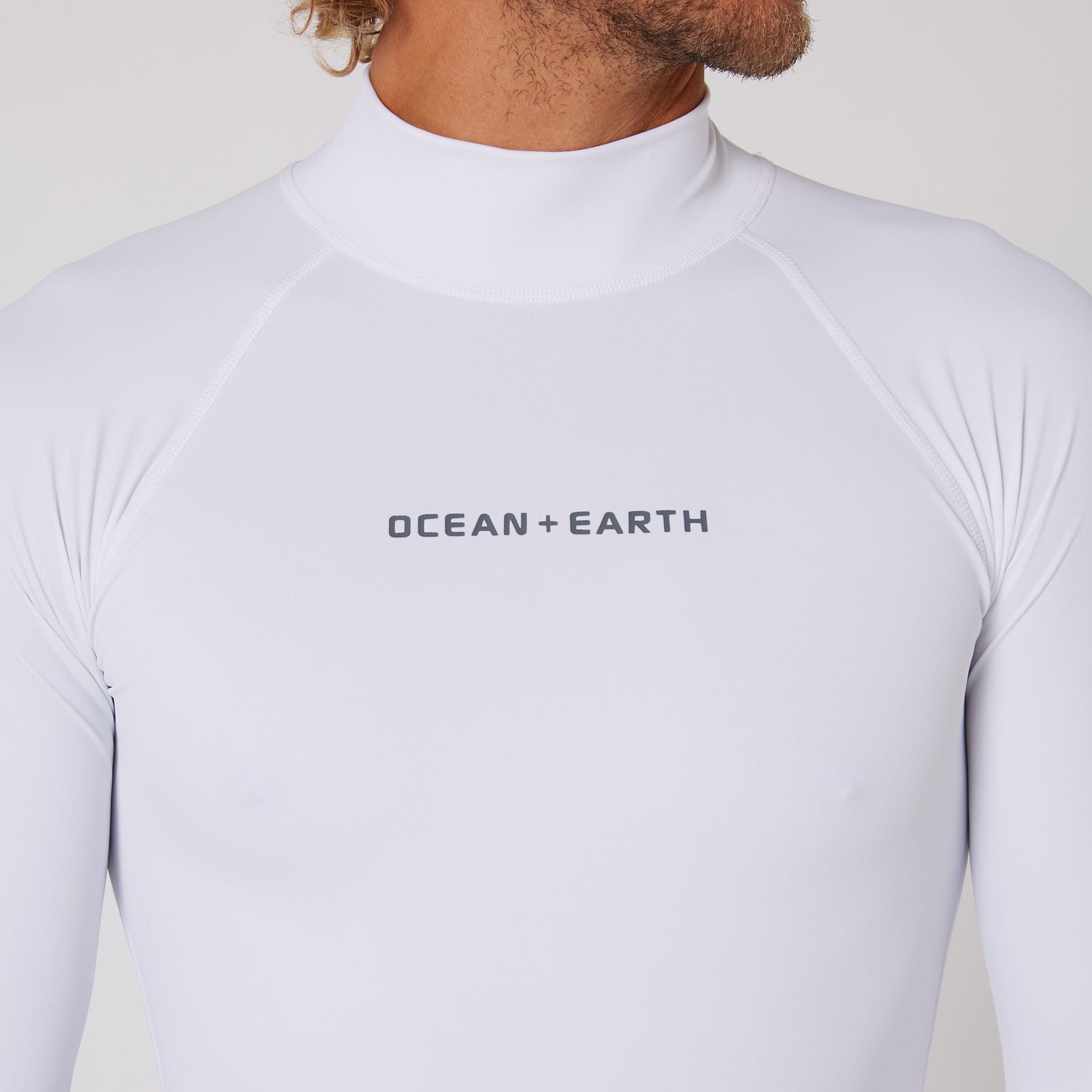 Ocean and Earth Mens Script Rash Long Sleeve Rash Shirt