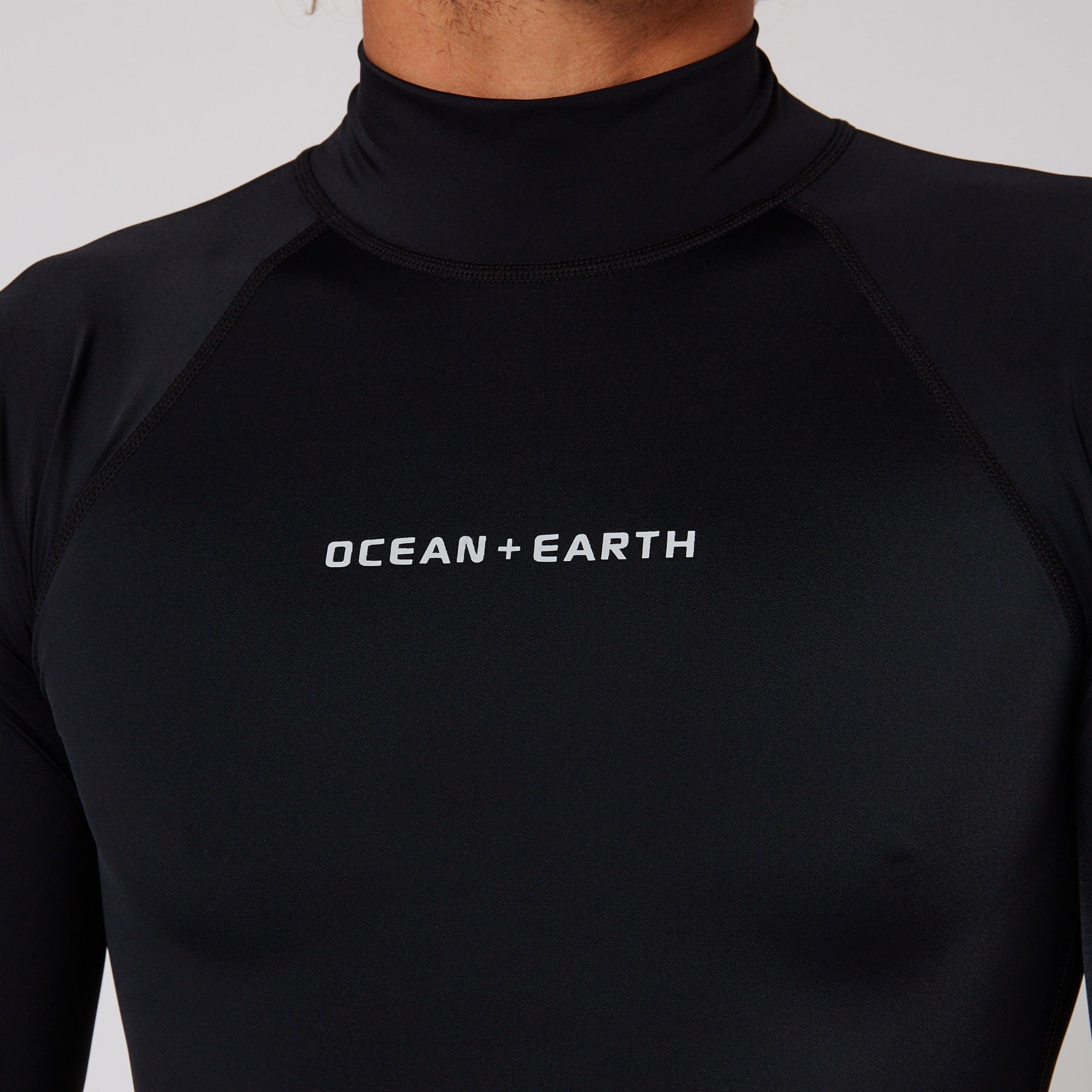 Ocean and Earth Mens Script Rash Long Sleeve Rash Shirt