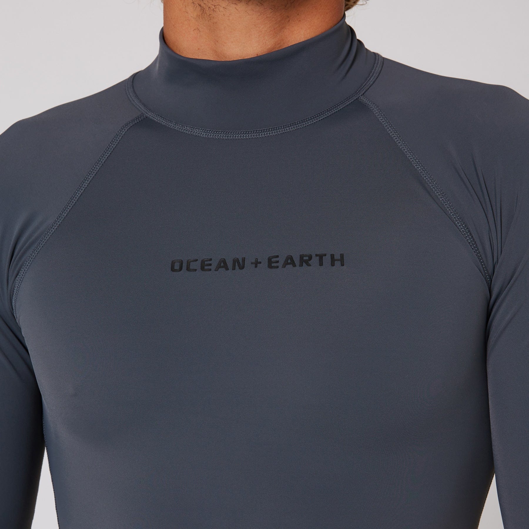 Ocean and Earth Mens Script Short Sleeve Rash Shirt