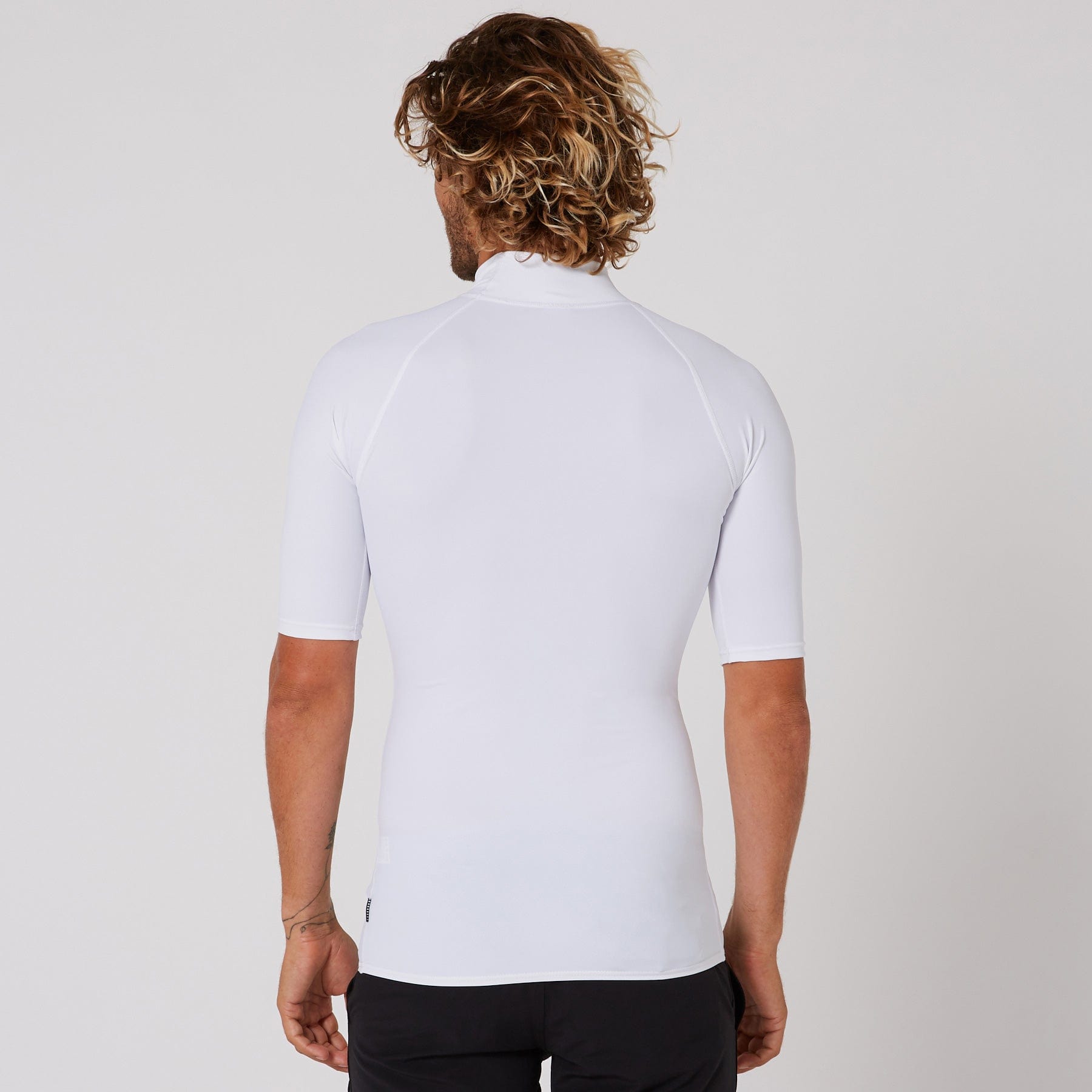 Ocean and Earth Mens Script Short Sleeve Rash Shirt